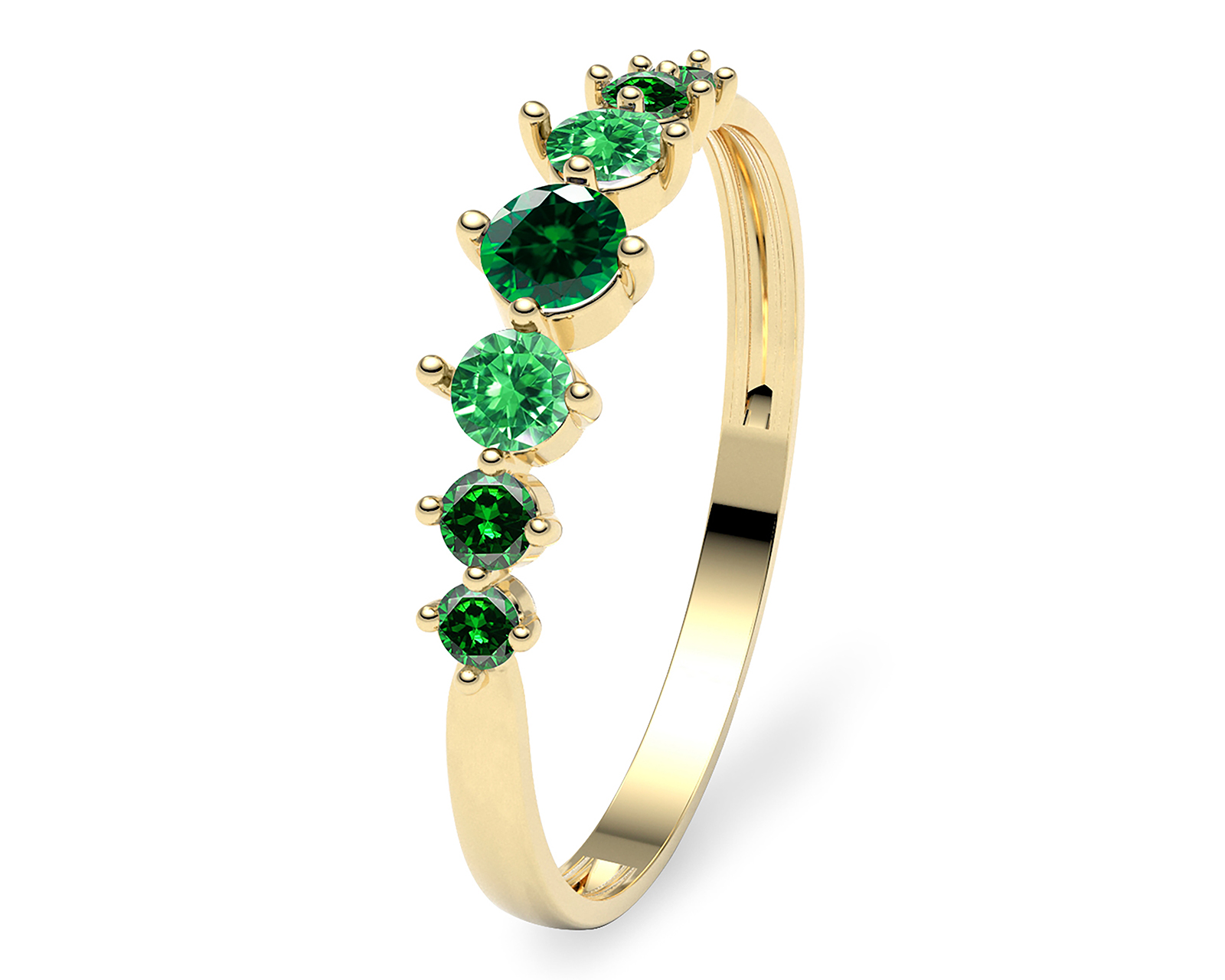 Anillo de Oro 10K Moments Talla 7 - 7.5