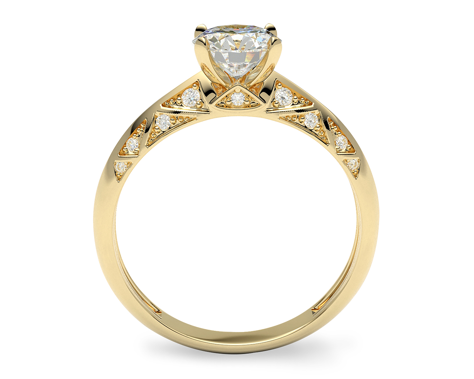Foto 3 | Foto 3 | Anillo De Compromiso de Oro 14K Talla 6