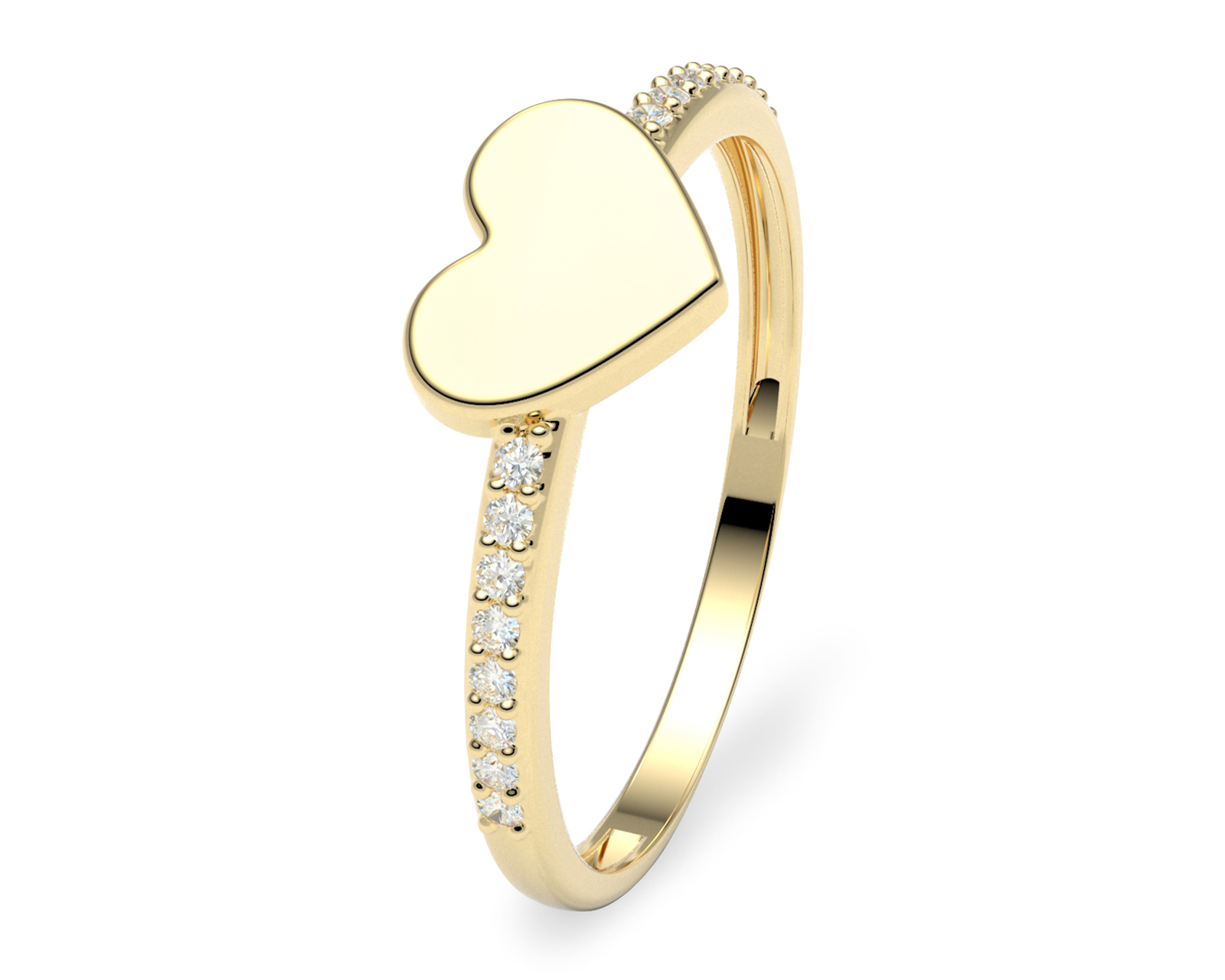 Anillo de Oro 10K Moments Talla 7 - 7.5