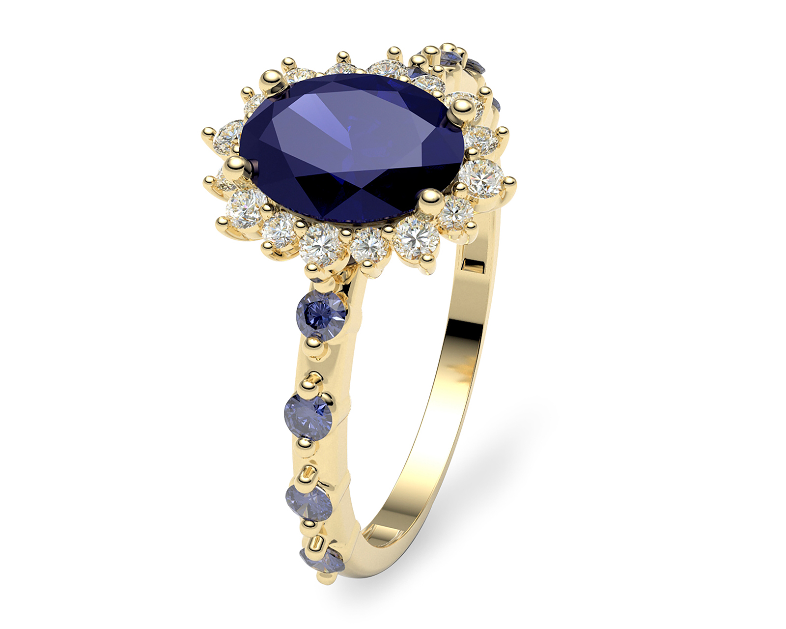 Anillo de Oro 10K Moments Talla 7 - 7.5