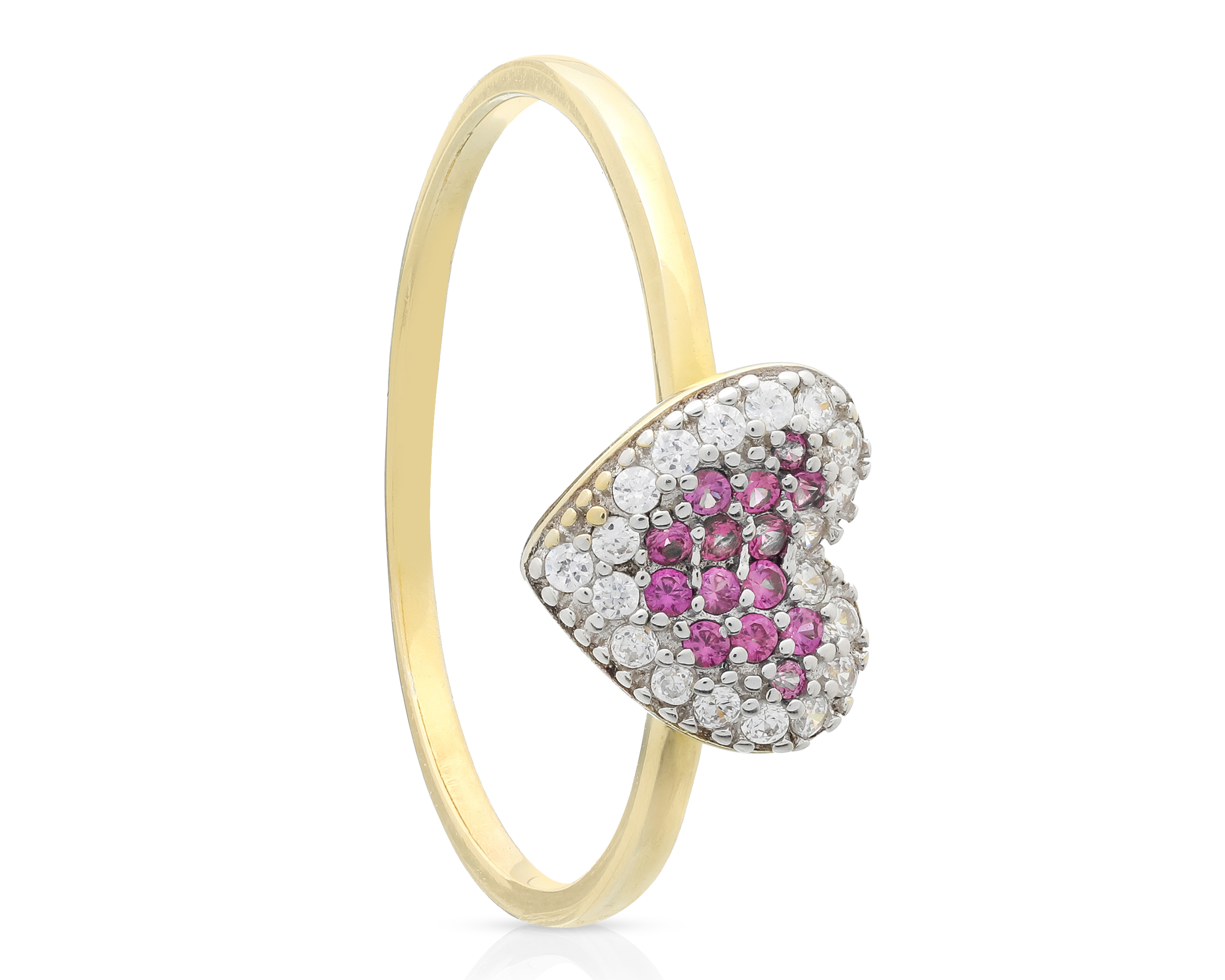 Anillo Corazón de Plata Sahara Talla 7/7.5