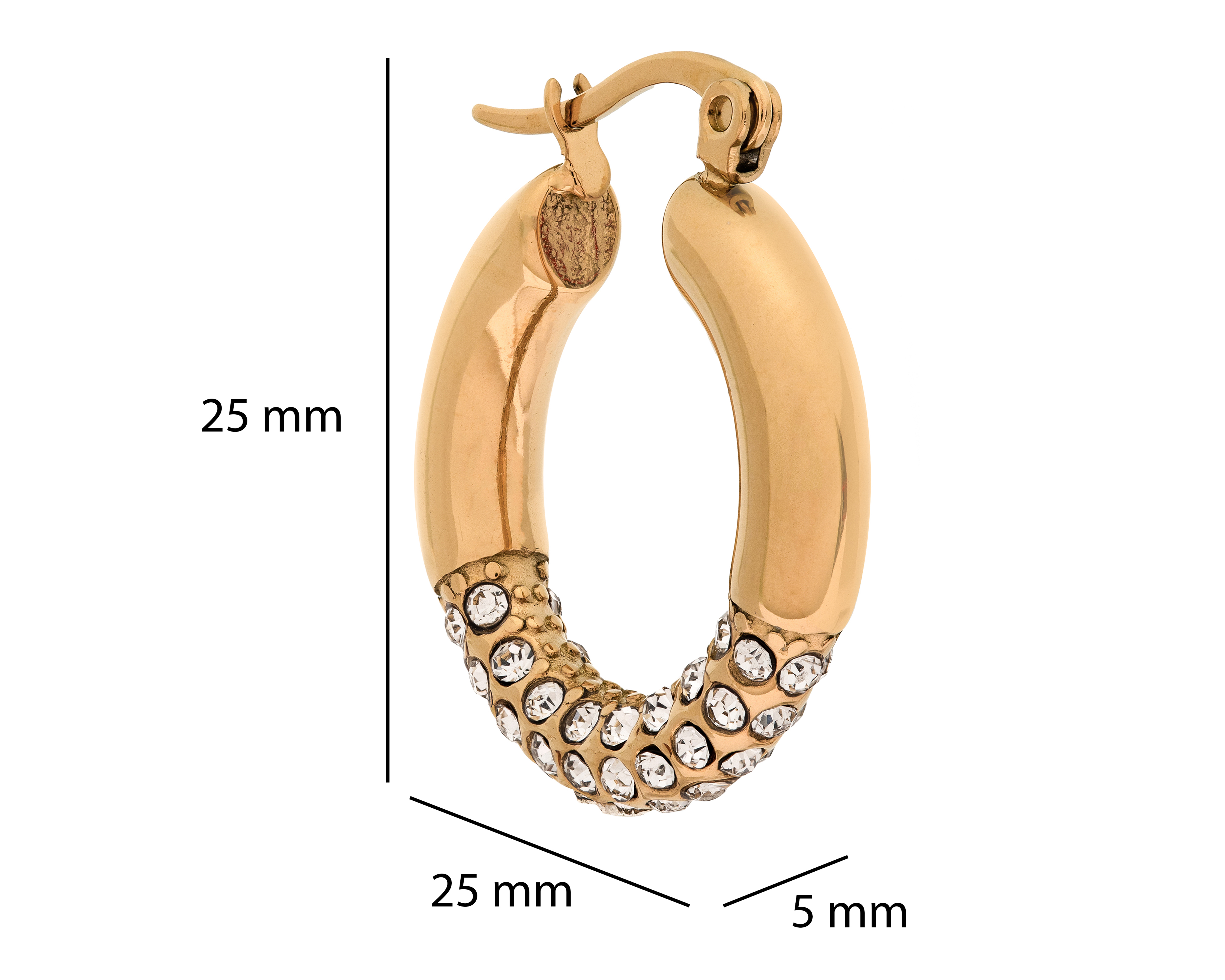 Foto 5 | Foto 5 | Aretes de Acero Inoxidable Jennifer Lopez