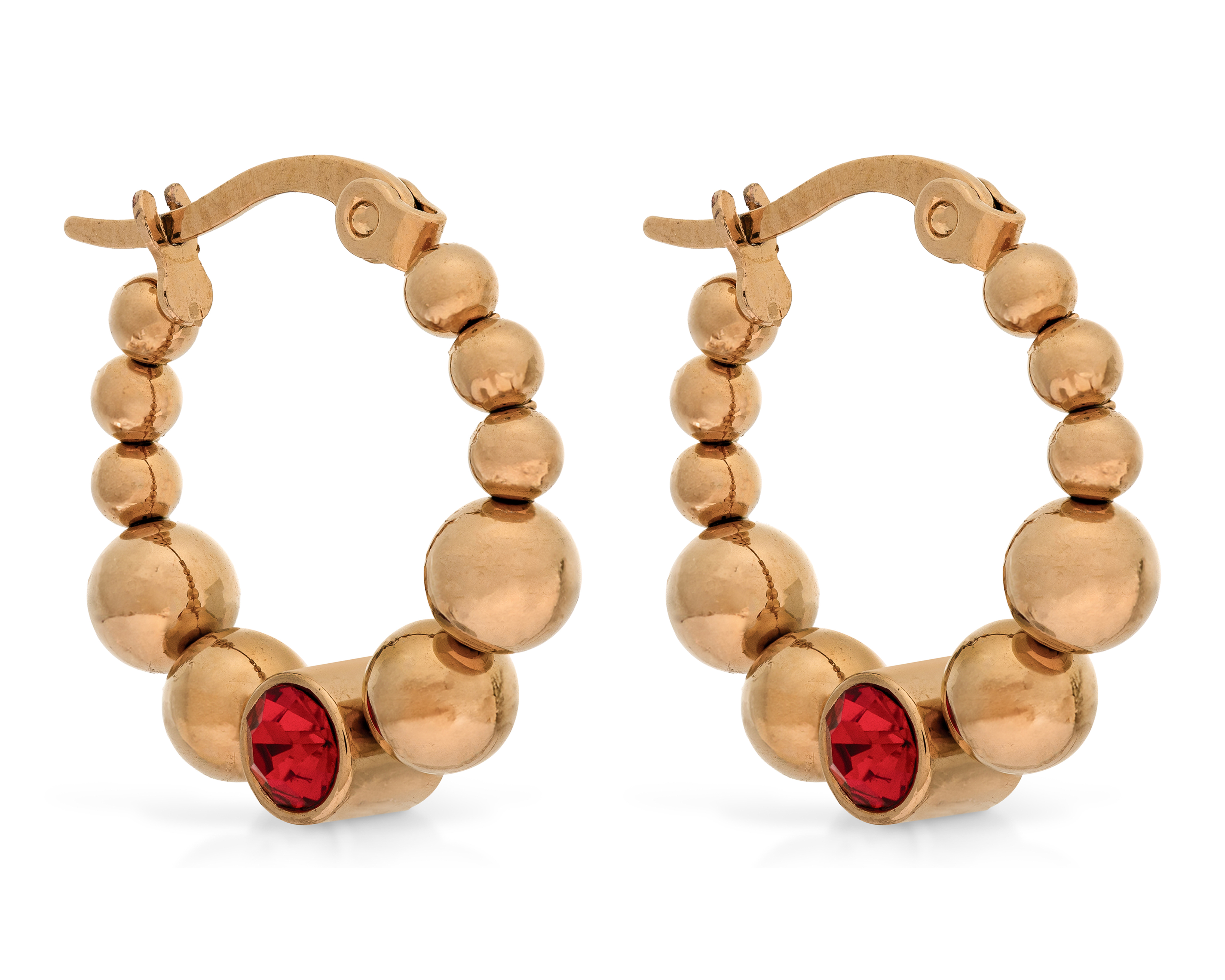 Foto 3 pulgar | Foto 2 | Aretes de Acero Inoxidable Jennifer Lopez