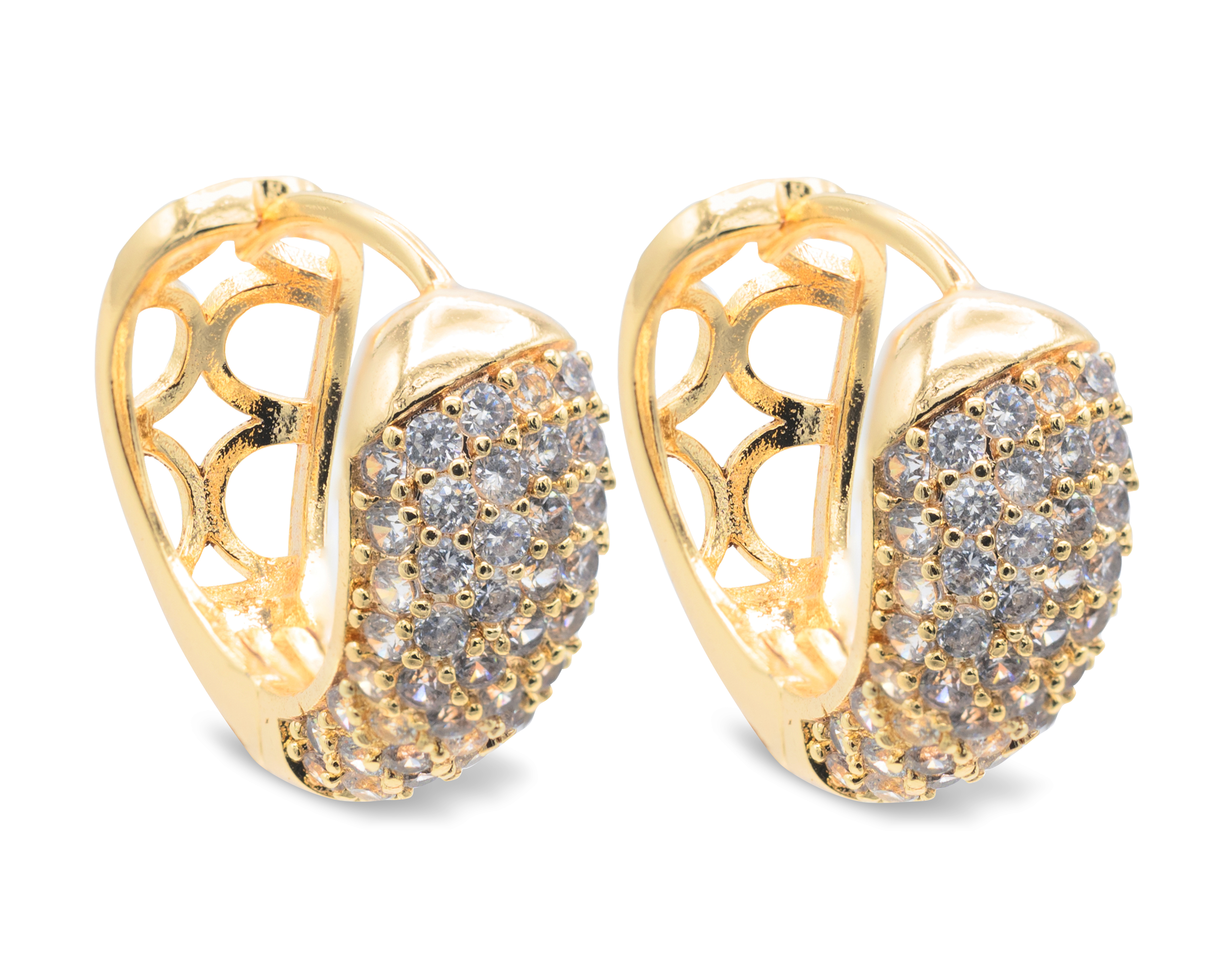 Foto 3 pulgar | Foto 2 | Arracadas Chapa de Oro 18k Zokko