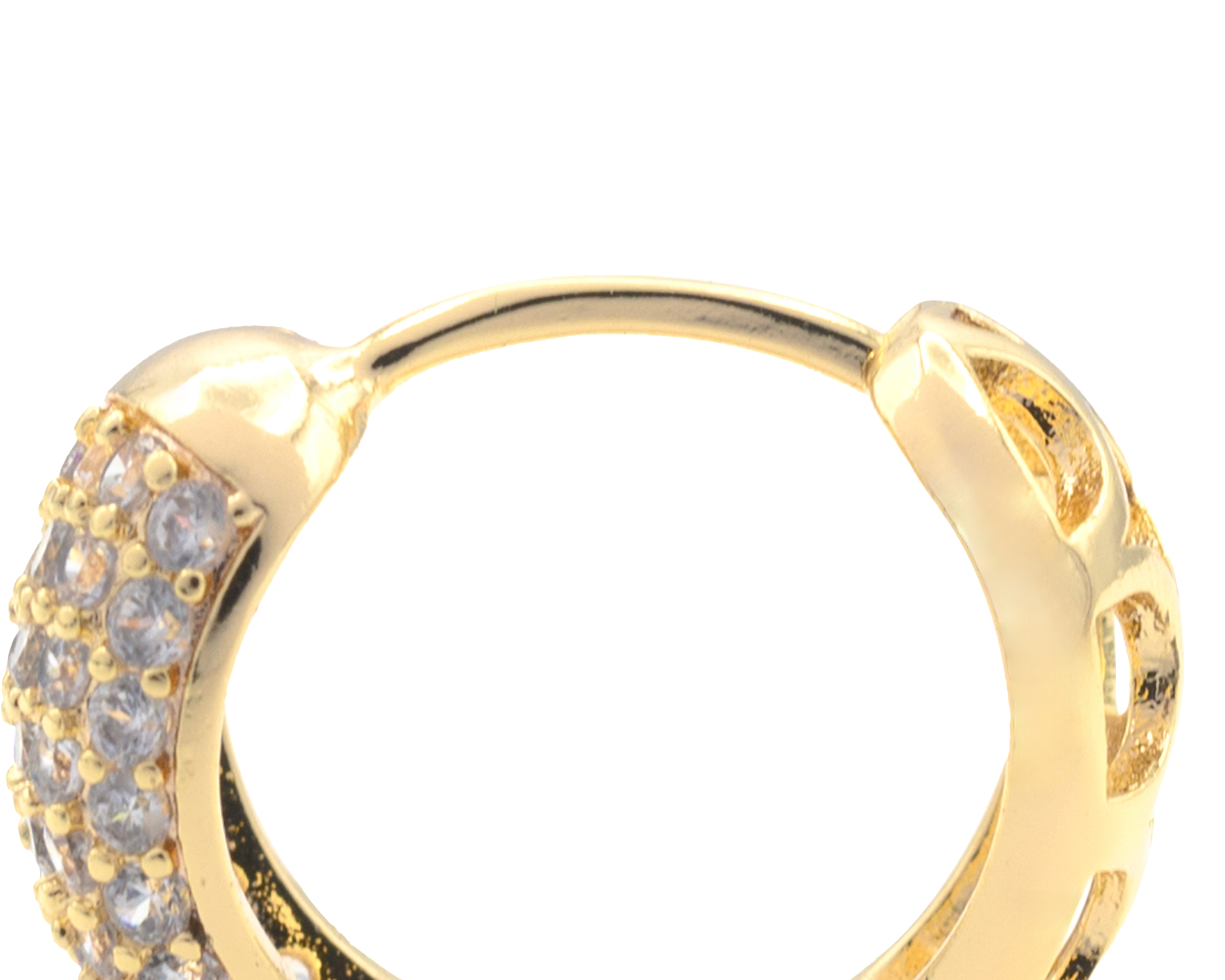 Foto 4 pulgar | Foto 3 | Arracadas Chapa de Oro 18k Zokko