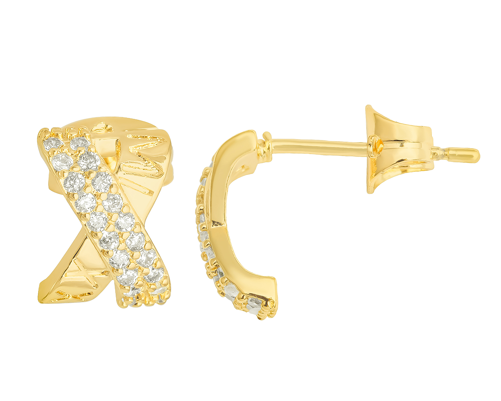 Foto 1 | Foto 1 | Aretes Chapa de Oro 18k Plafer