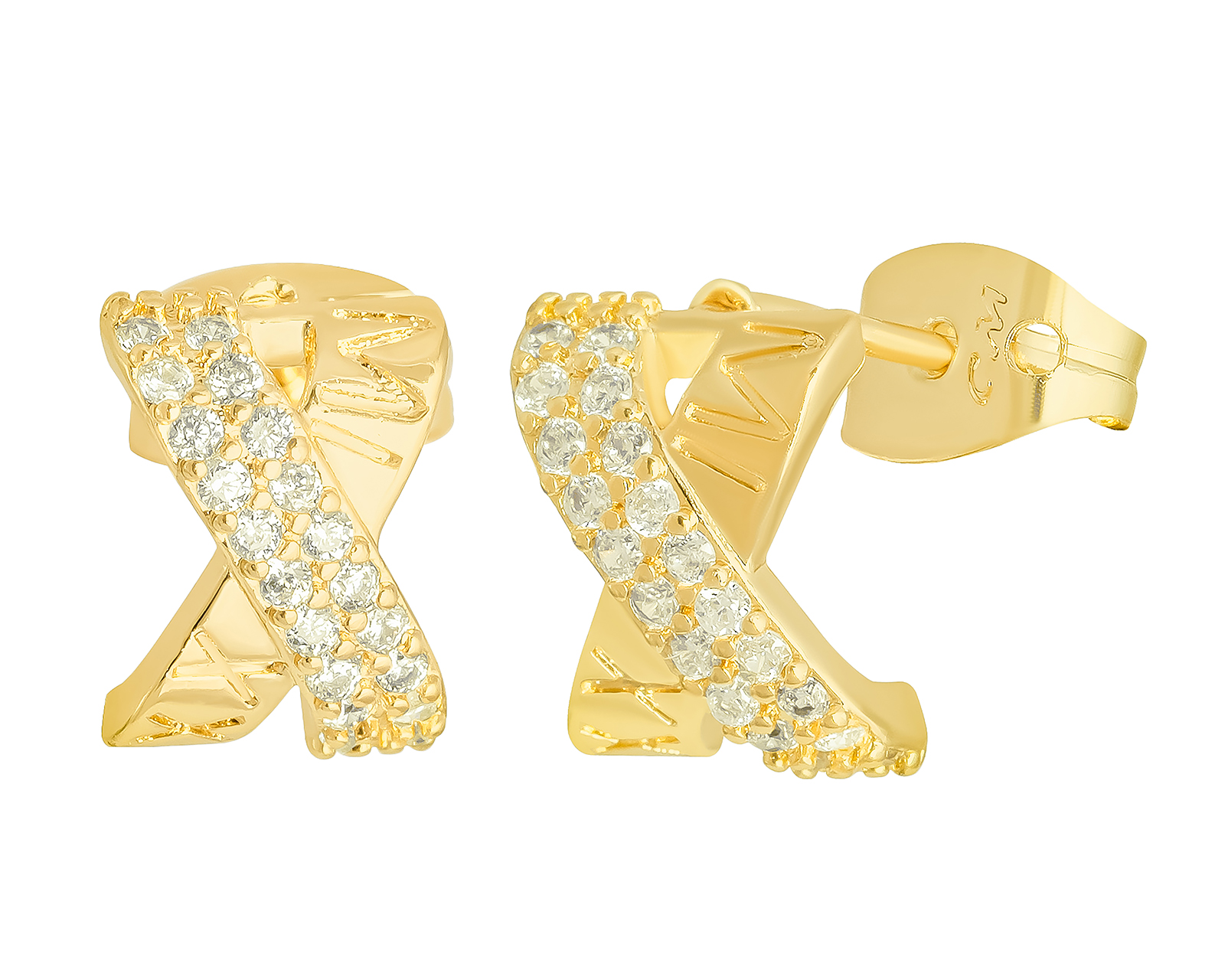 Foto 2 | Foto 2 | Aretes Chapa de Oro 18k Plafer