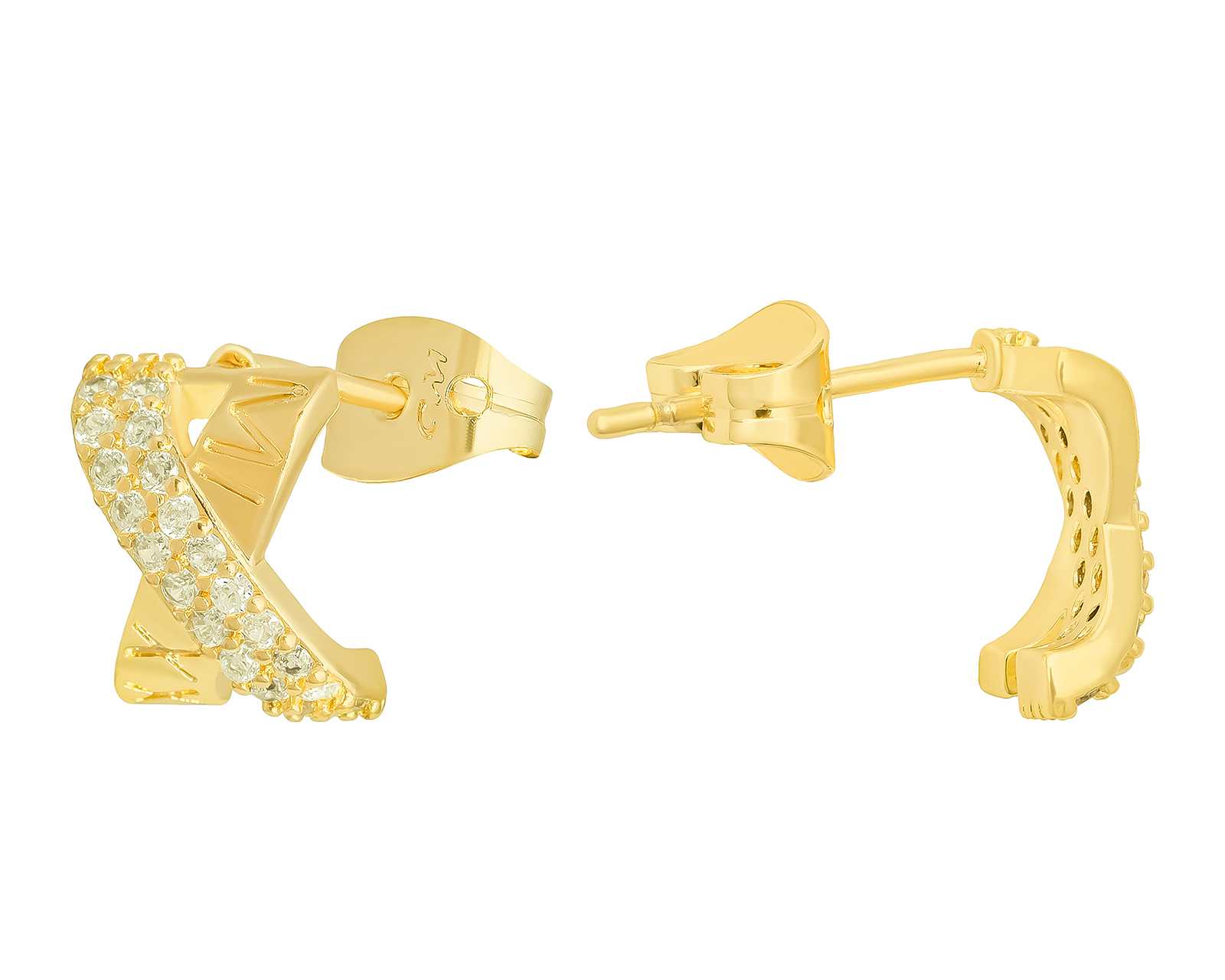 Foto 3 | Foto 3 | Aretes Chapa de Oro 18k Plafer