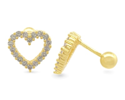 Foto 1 | Foto 1 | Broqueles de Chapa de Oro 18K Sentimientos