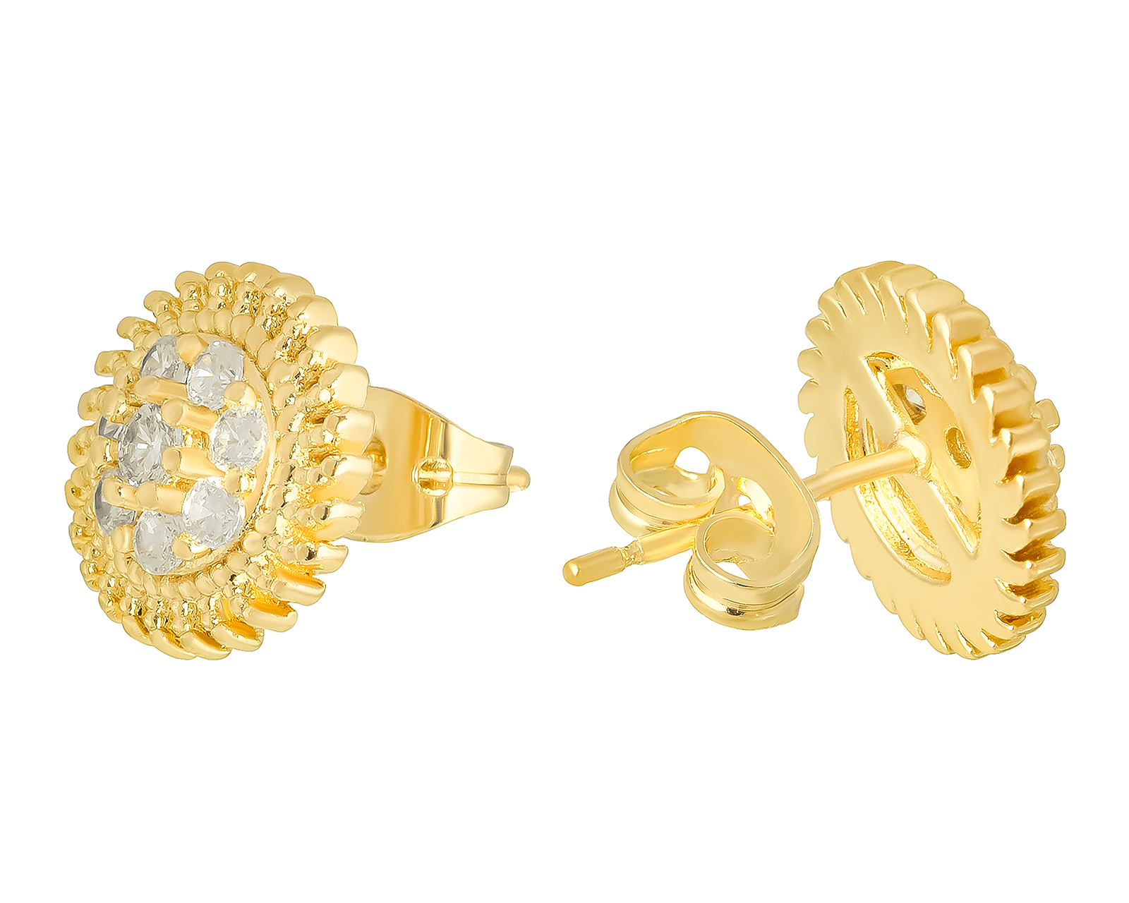 Foto 4 pulgar | Foto 3 | Broqueles de Chapa de Oro 18k Plafer