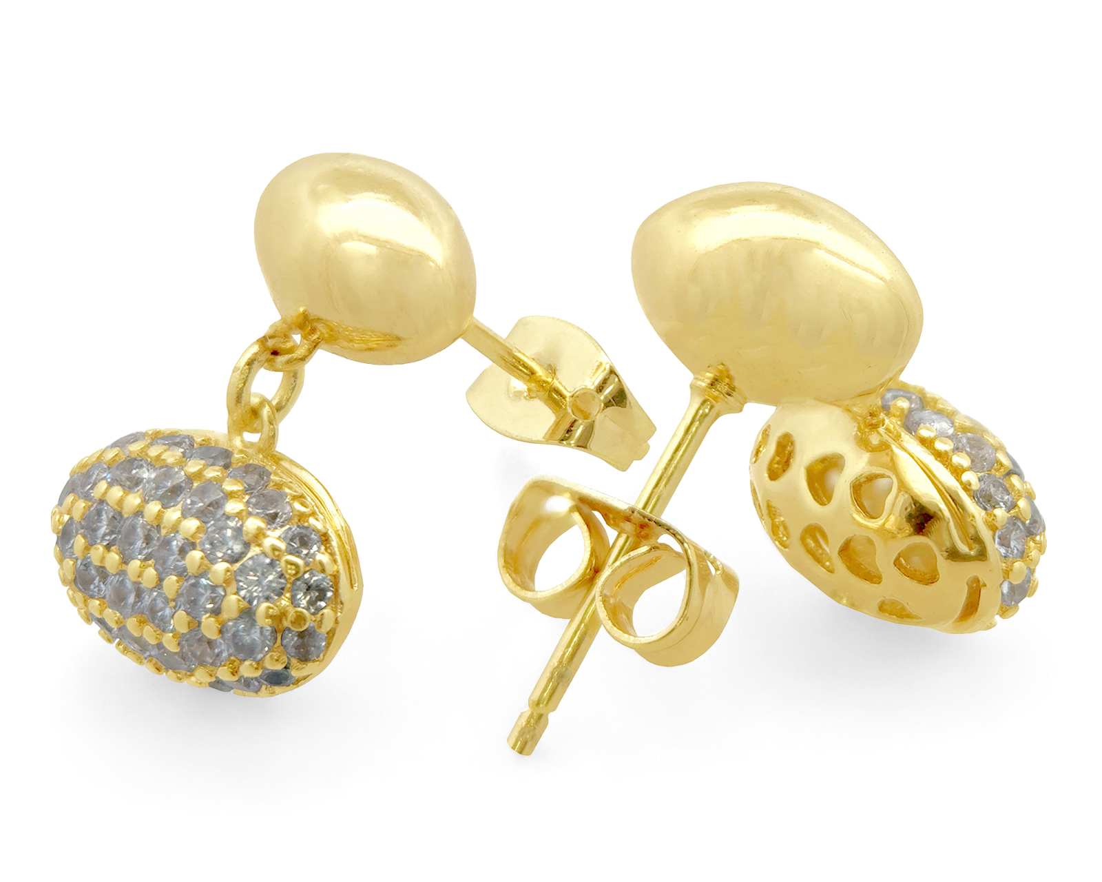 Foto 3 | Foto 3 | Aretes de Chapa de Oro 18K Sentimientos
