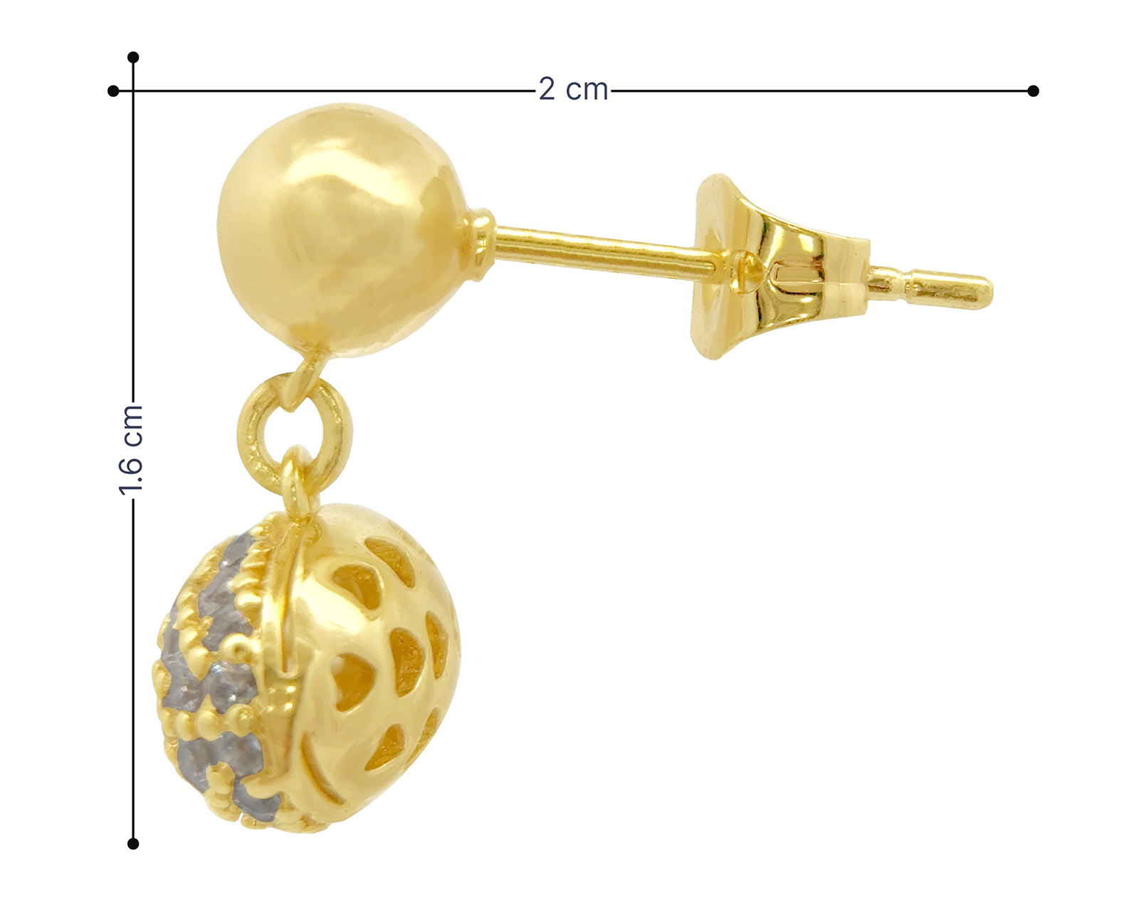 Foto 4 | Foto 4 | Aretes de Chapa de Oro 18K Sentimientos