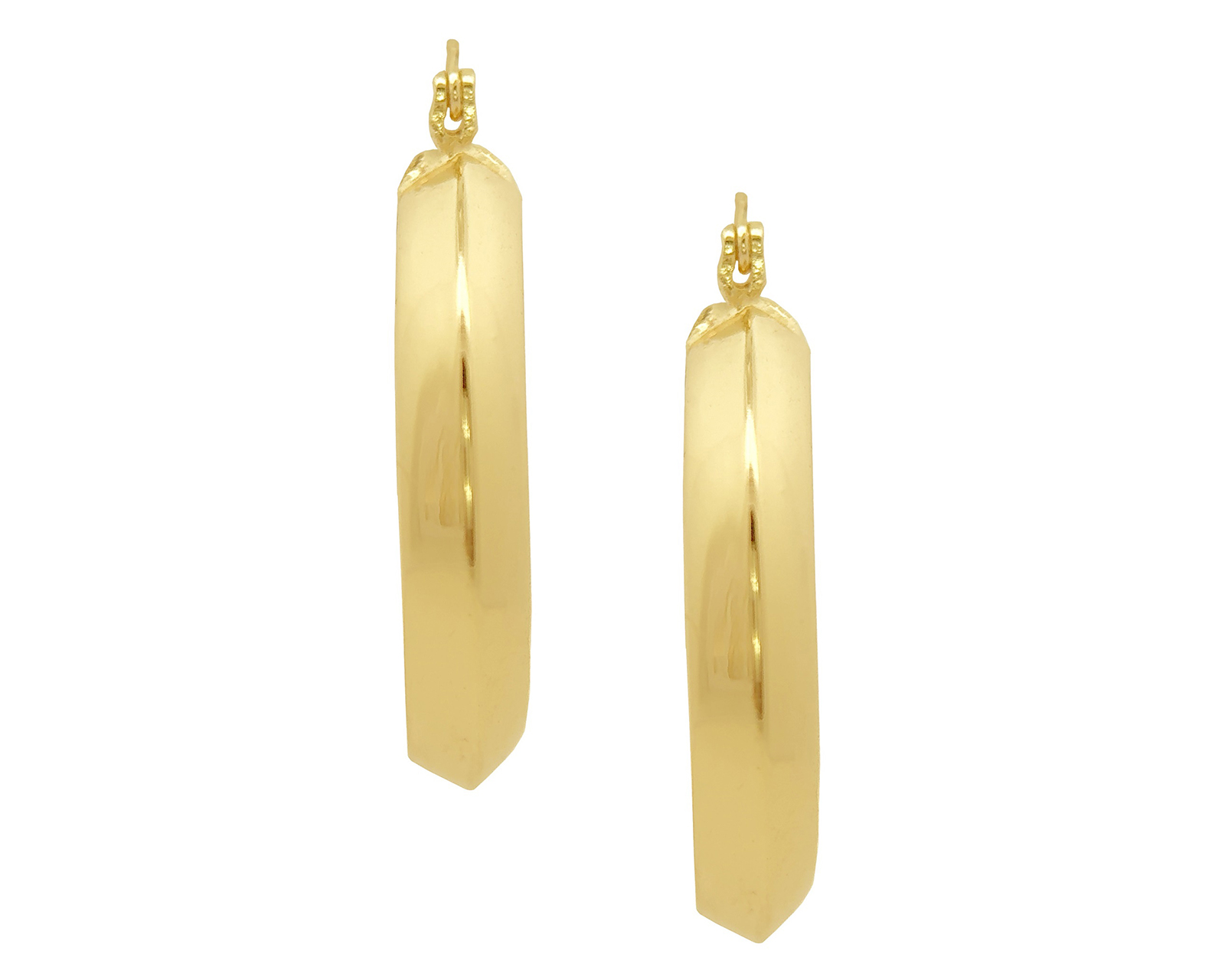 Foto 4 pulgar | Foto 3 | Arracadas de Chapa de Oro 18K Sentimientos