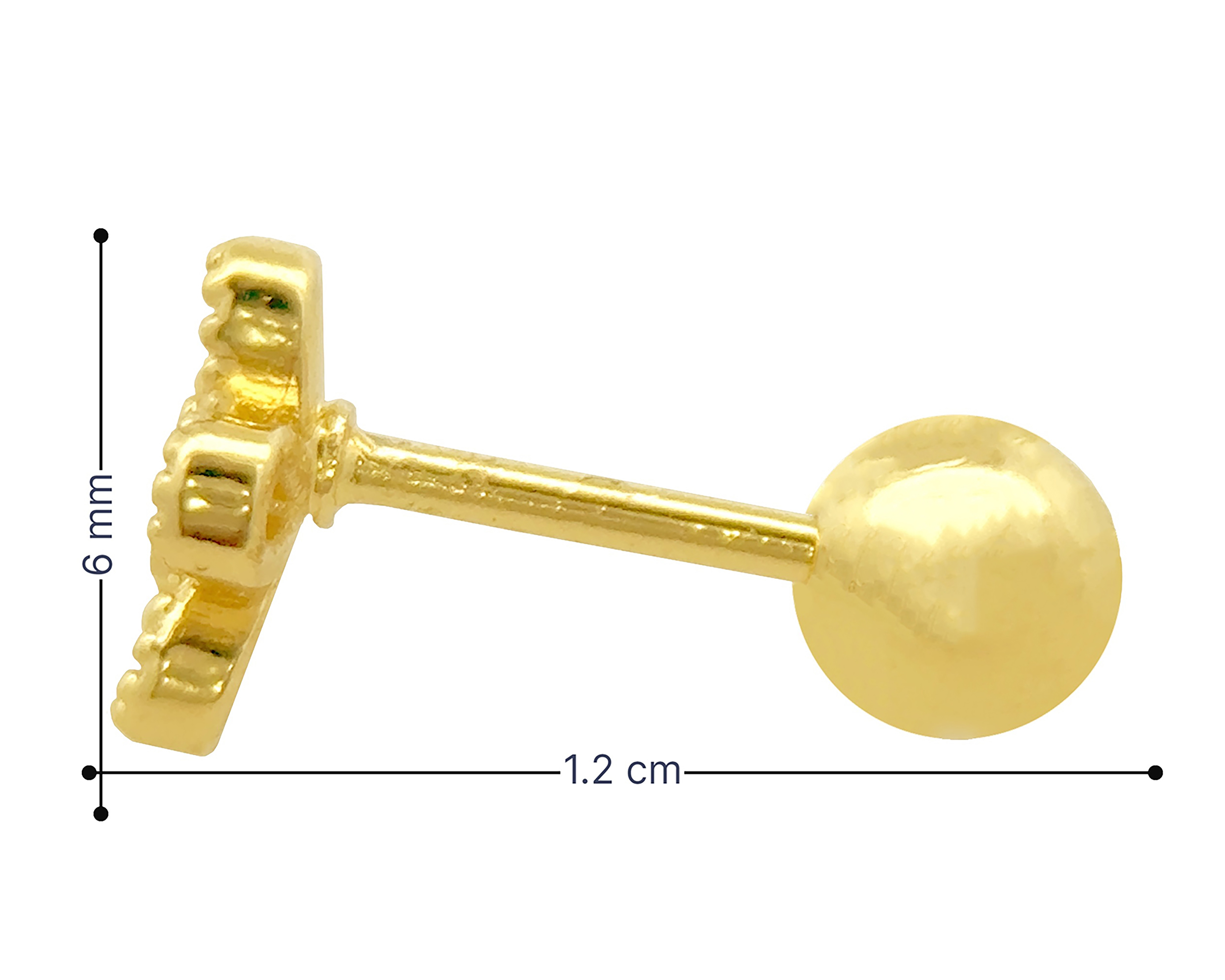 Foto 6 pulgar | Foto 5 | Broqueles de Chapa de Oro 18K Sentimientos