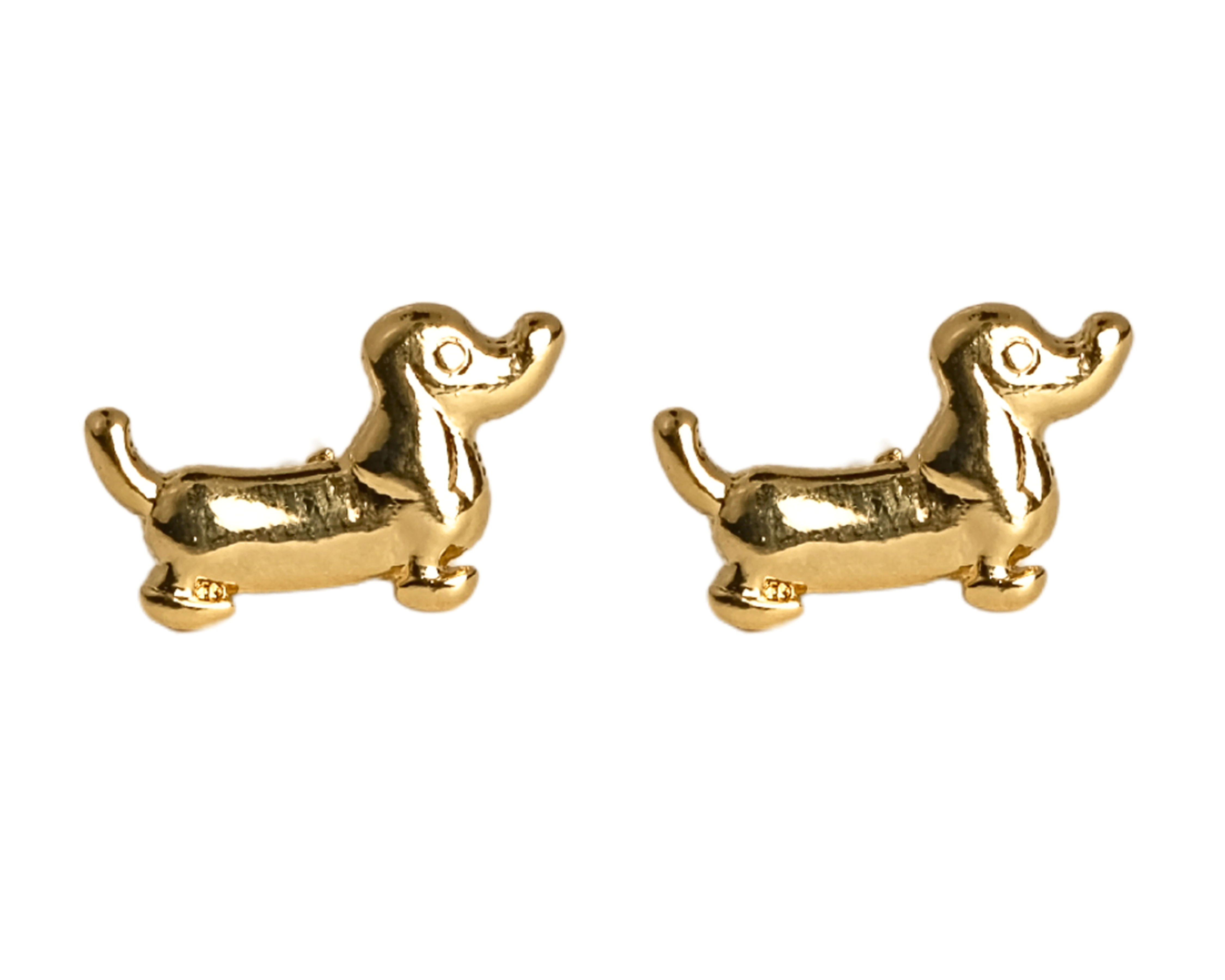 Aretes de Chapa de Oro 18K Girondela