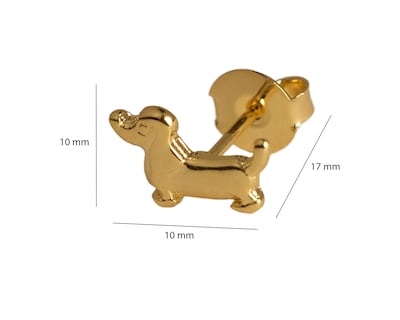 Foto 5 | Foto 5 | Aretes de Chapa de Oro 18K Girondela