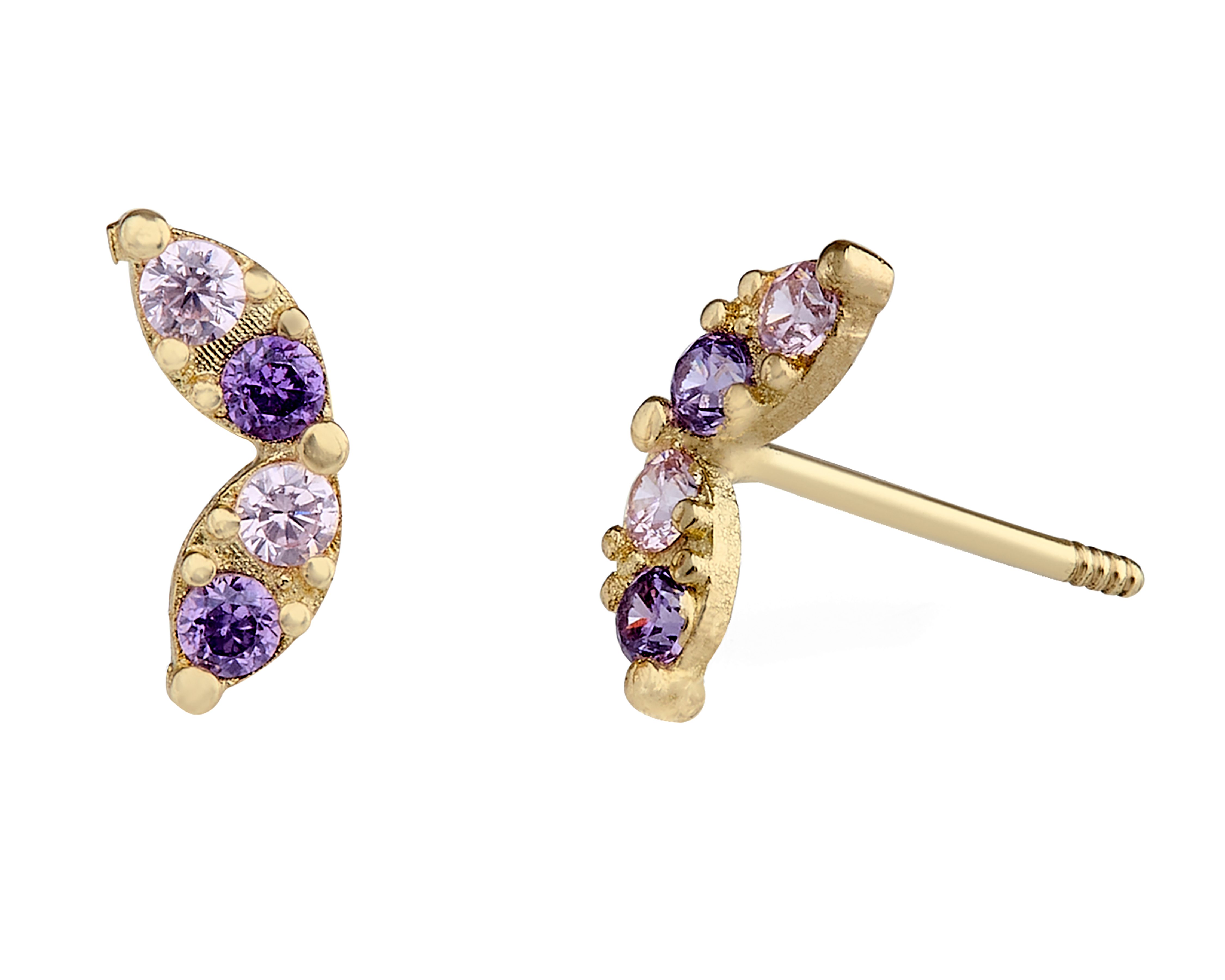 Foto 1 | Foto 1 | Broqueles de Oro 10k Baby Colors