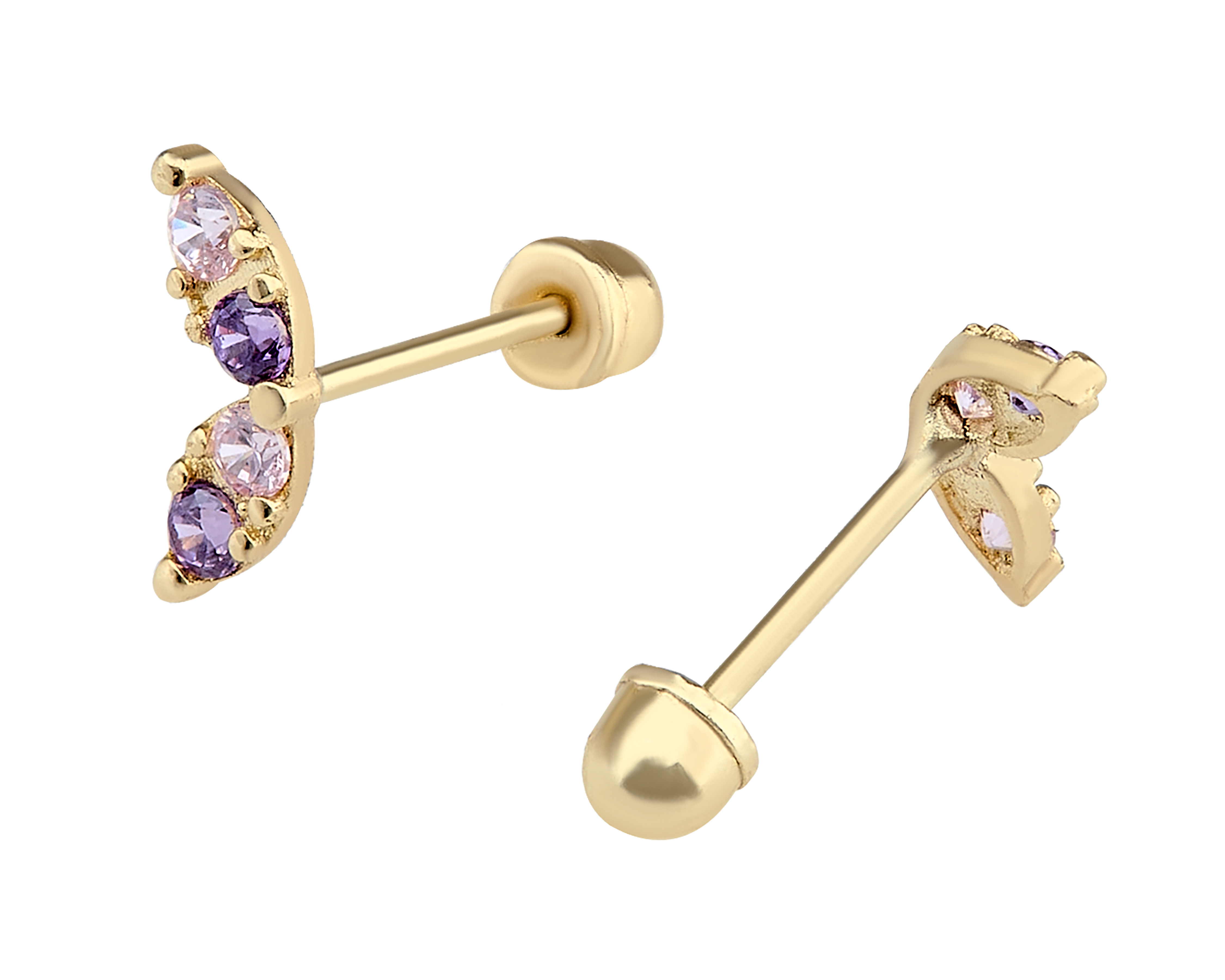 Foto 2 | Foto 2 | Broqueles de Oro 10k Baby Colors