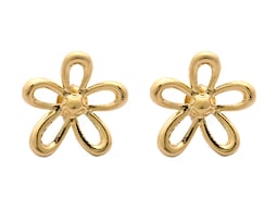 Aretes de Chapa de Oro 18K Jennifer Lopez