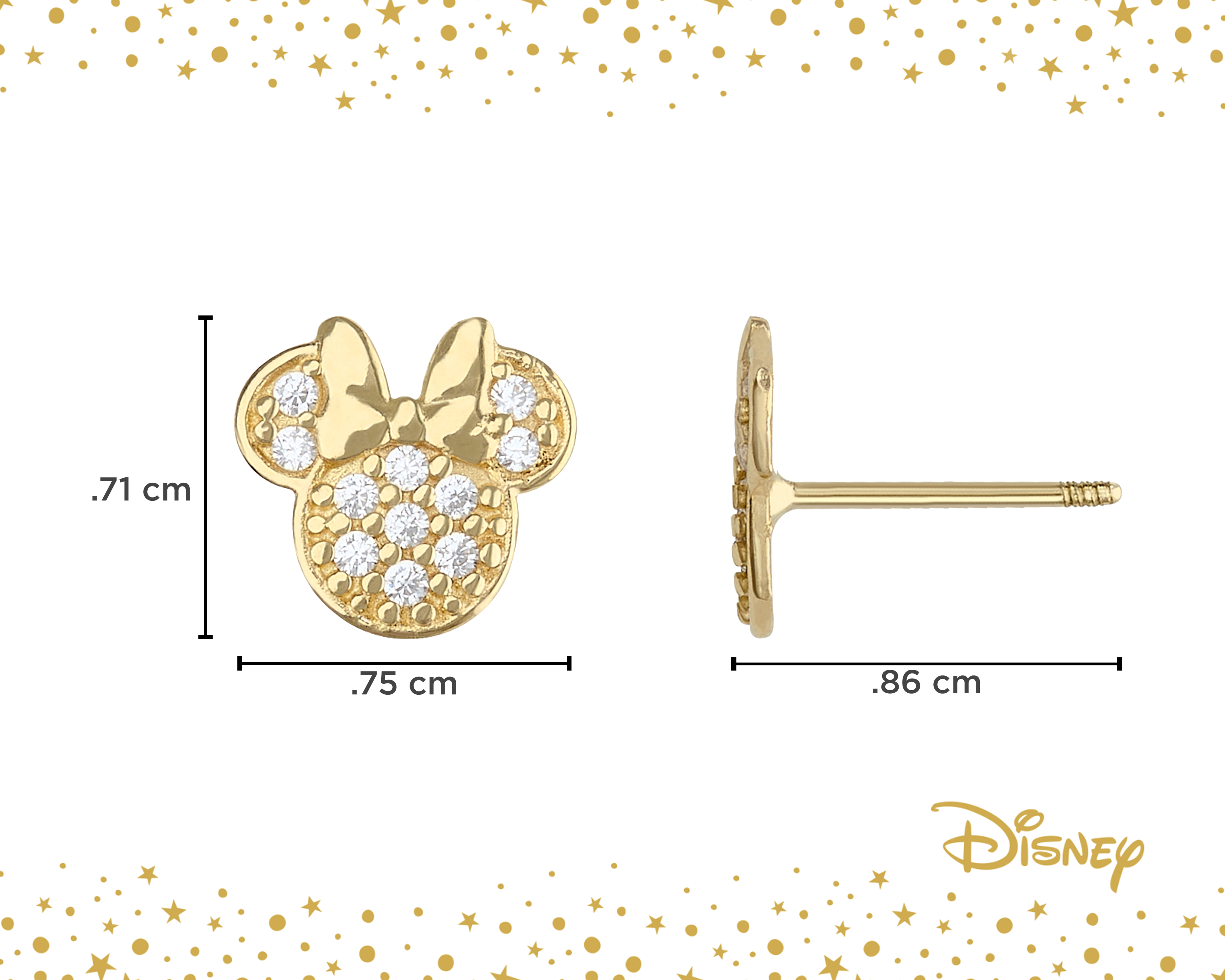 Foto 4 | Foto 4 | Broqueles de Oro 10K Disney