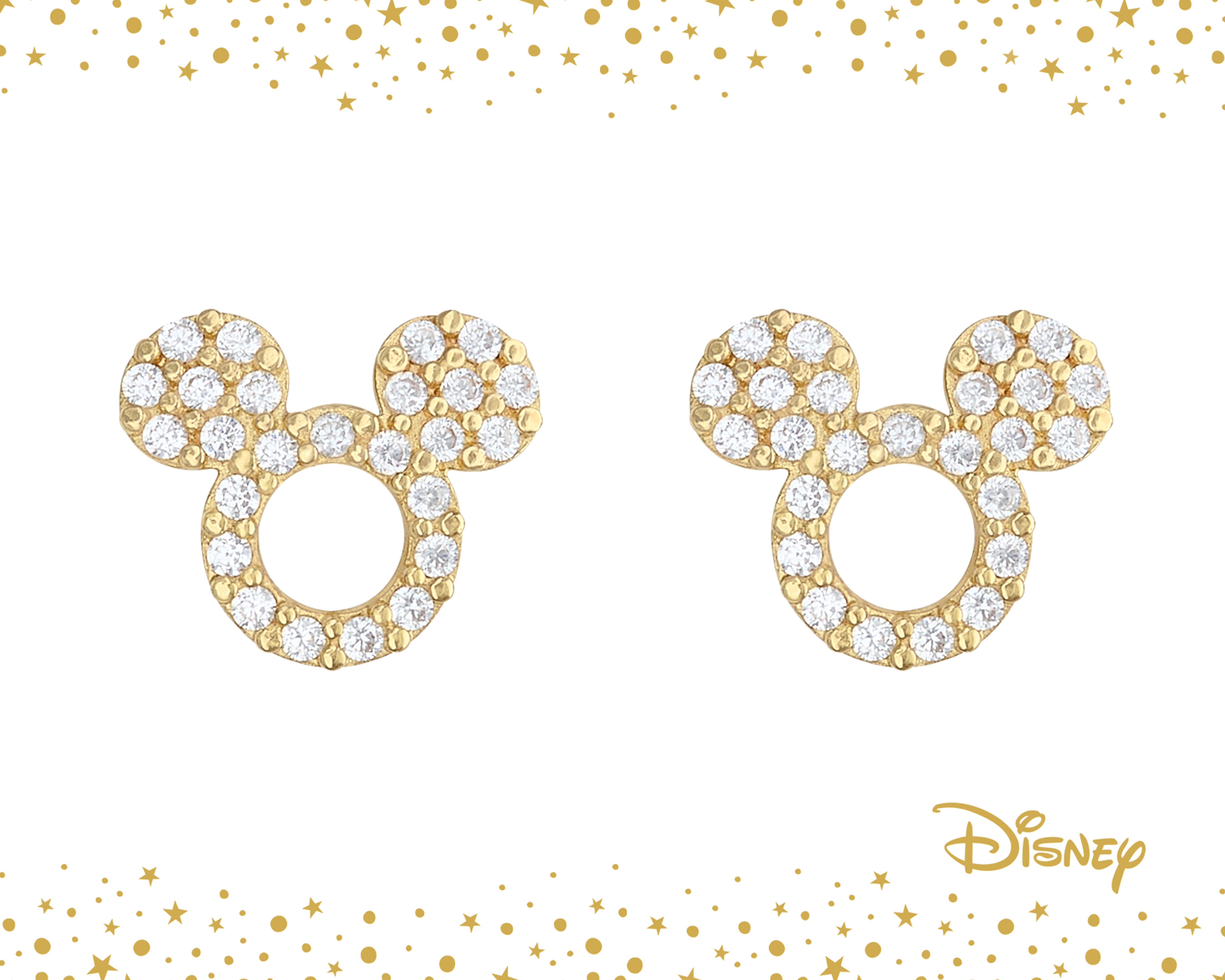 Foto 5 | Foto 5 | Broqueles de Oro 10K Disney