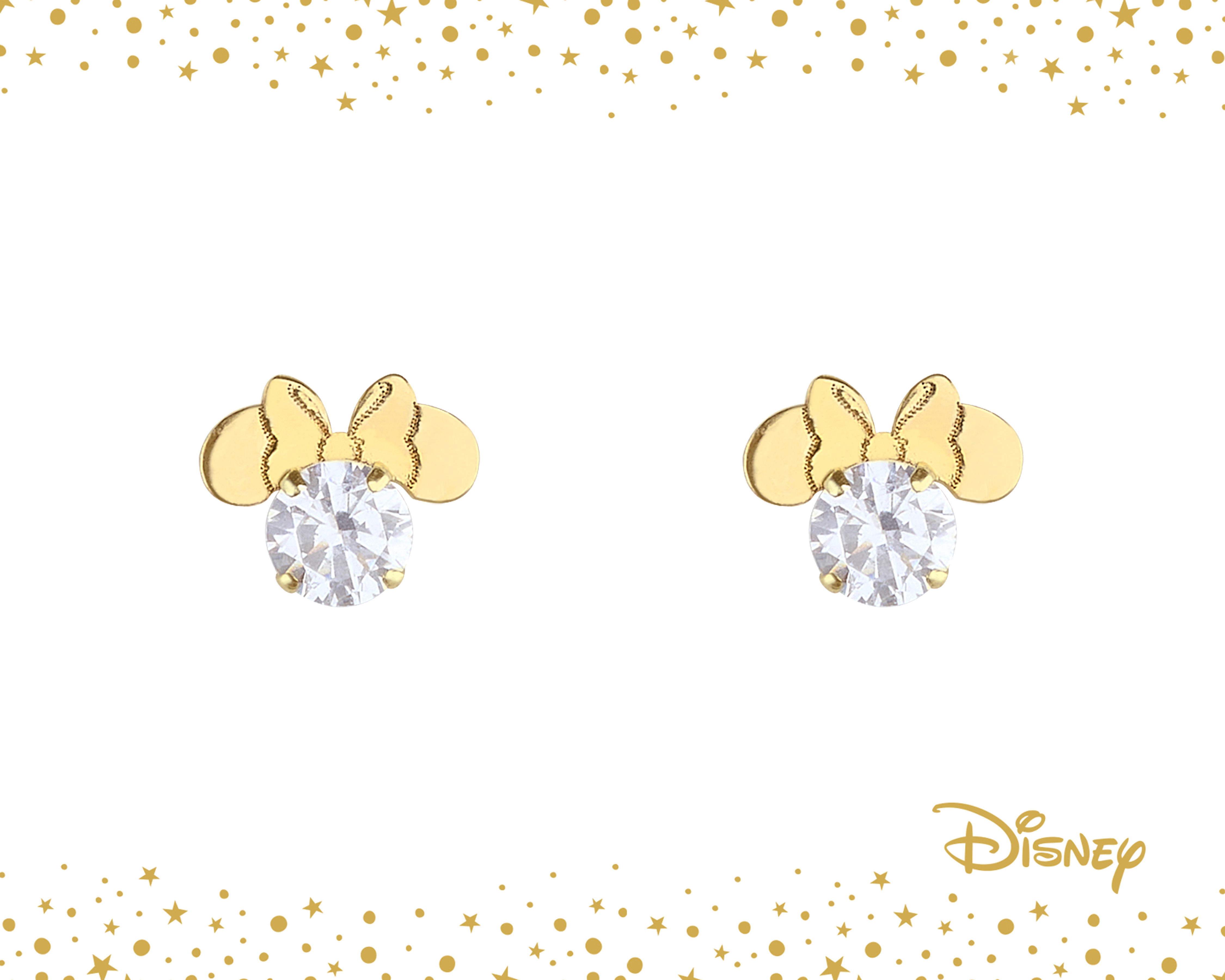 Foto 5 | Foto 5 | Broqueles de Oro 10K Disney