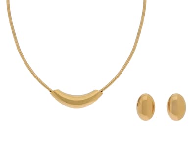 Foto 1 | Foto 1 | Collar y Aretes de Acero Inoxidable Allu Jewerly 2 Piezas