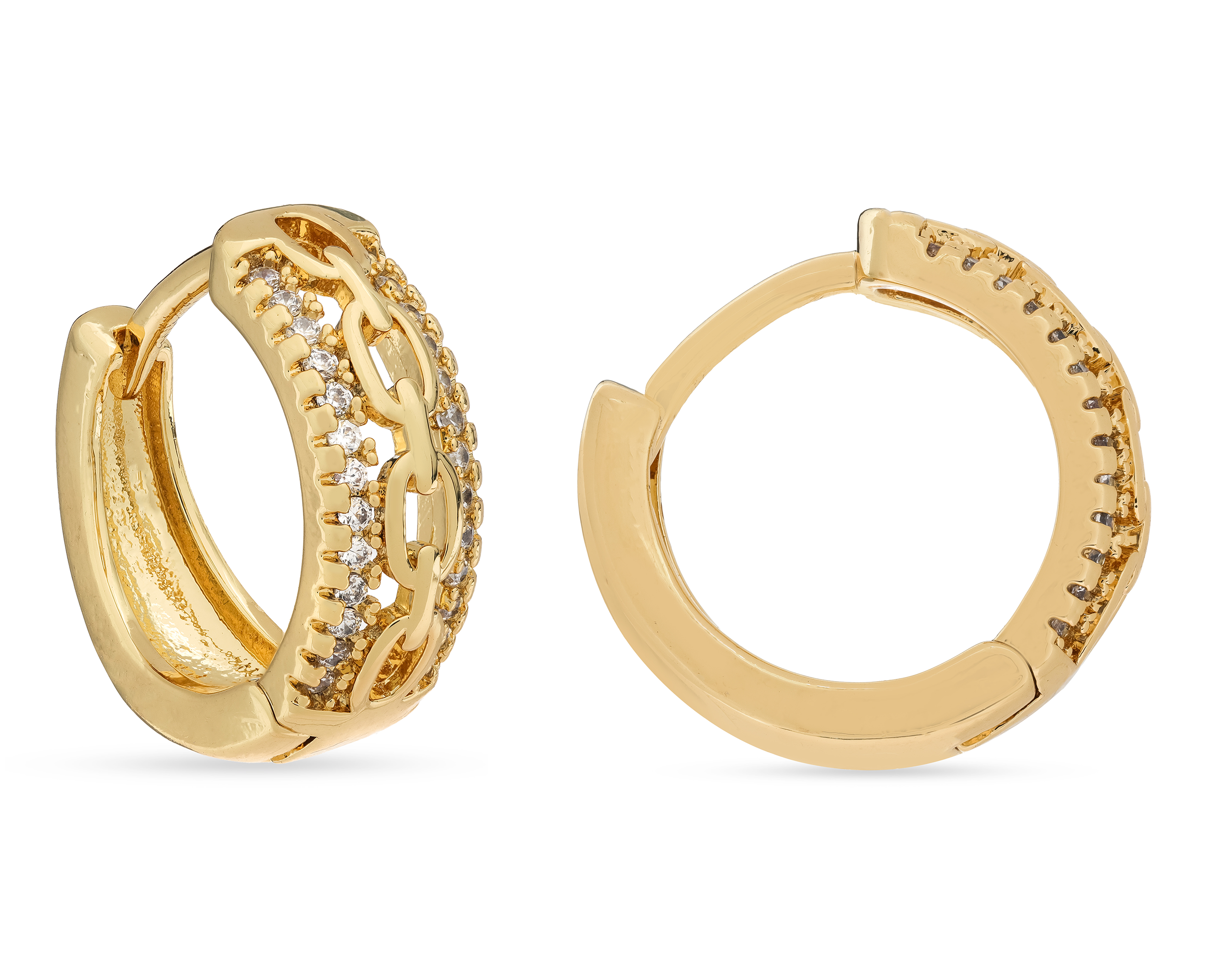 Arracadas de Chapa de Oro Allu Jewelry