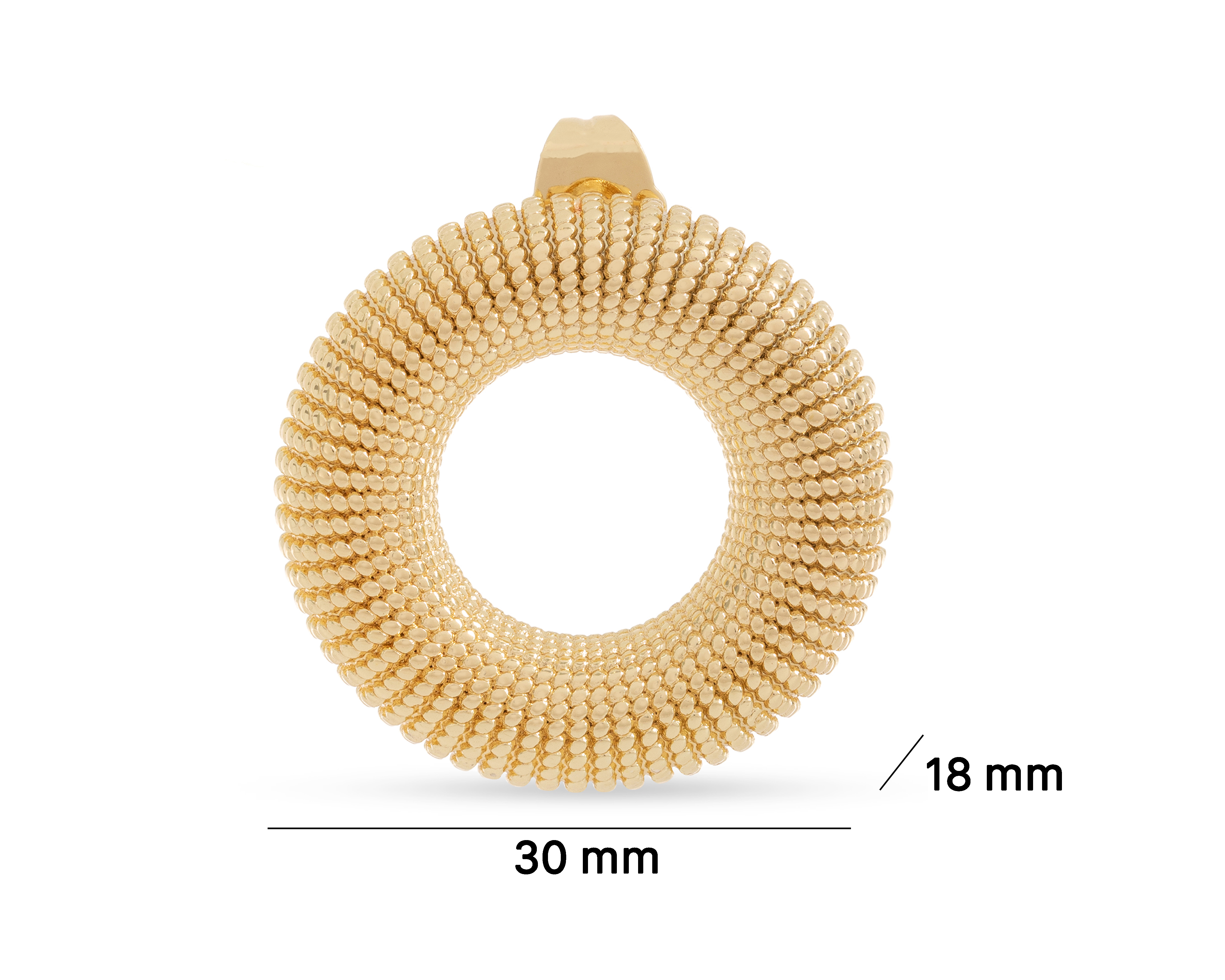 Foto 5 | Foto 5 | Aretes de Chapa de Oro 18k Steeltime