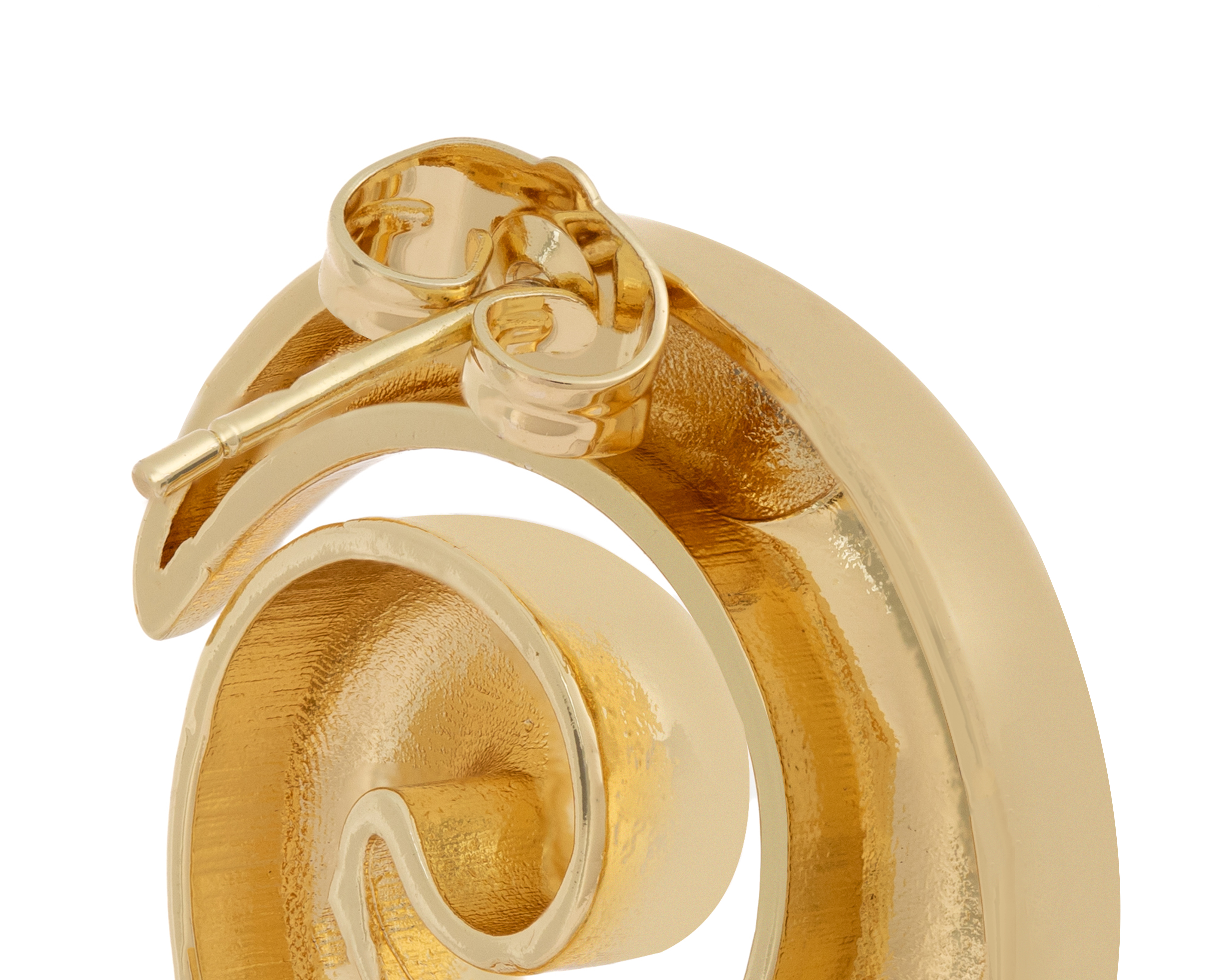 Foto 4 pulgar | Foto 3 | Aretes de Chapa de Oro 18k Steeltime