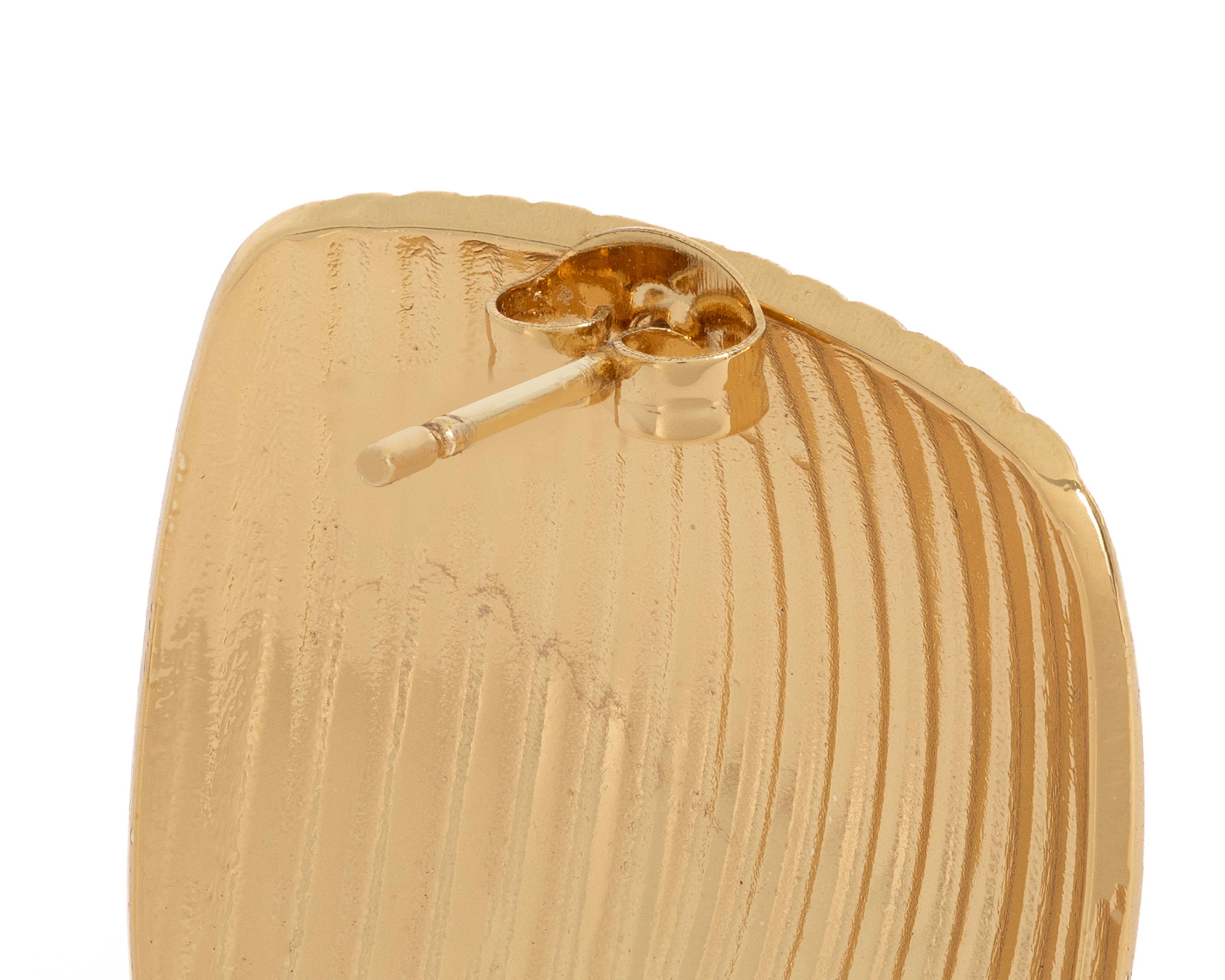 Foto 3 | Foto 3 | Aretes de Chapa de Oro 18k Steeltime