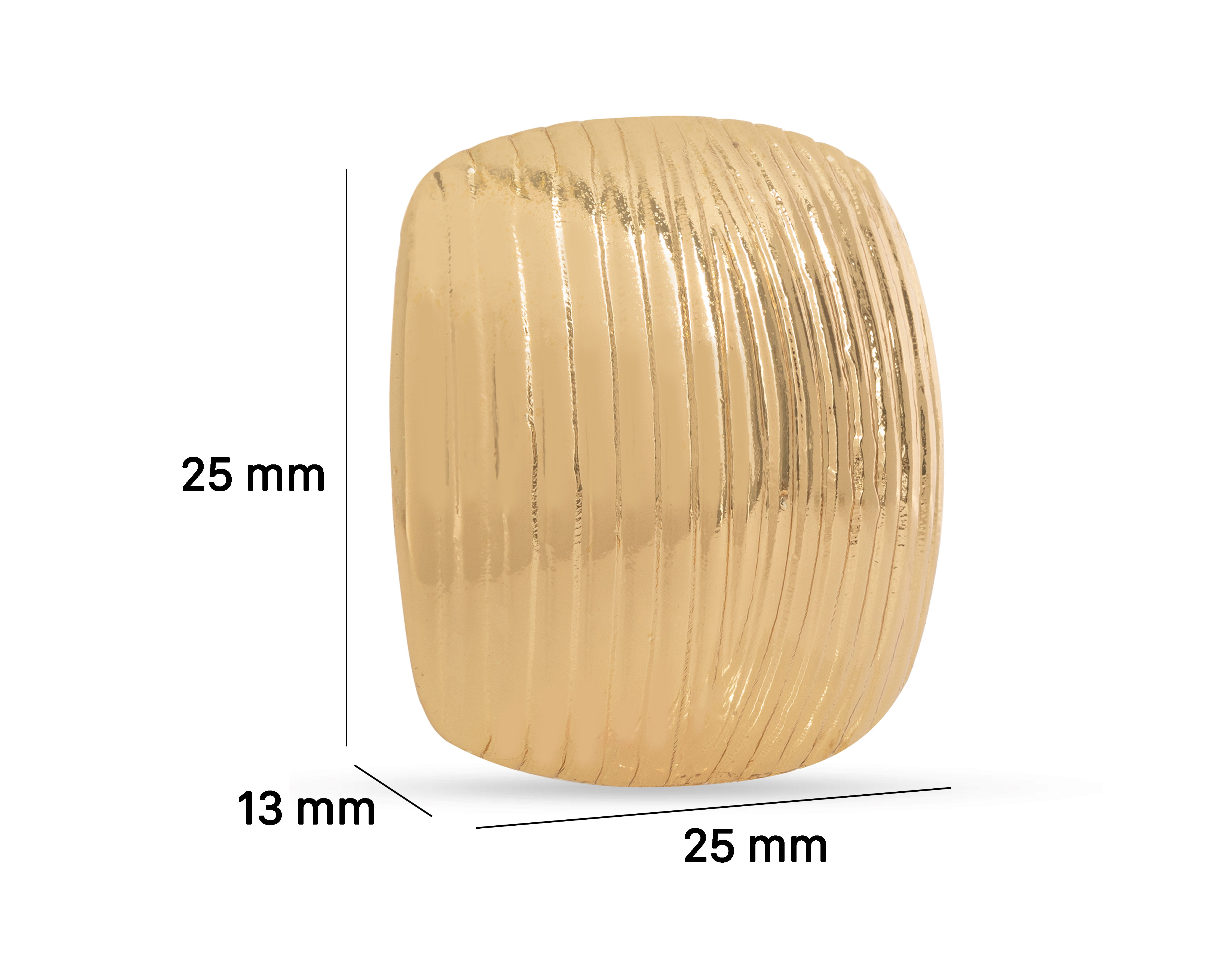 Foto 5 | Foto 5 | Aretes de Chapa de Oro 18k Steeltime