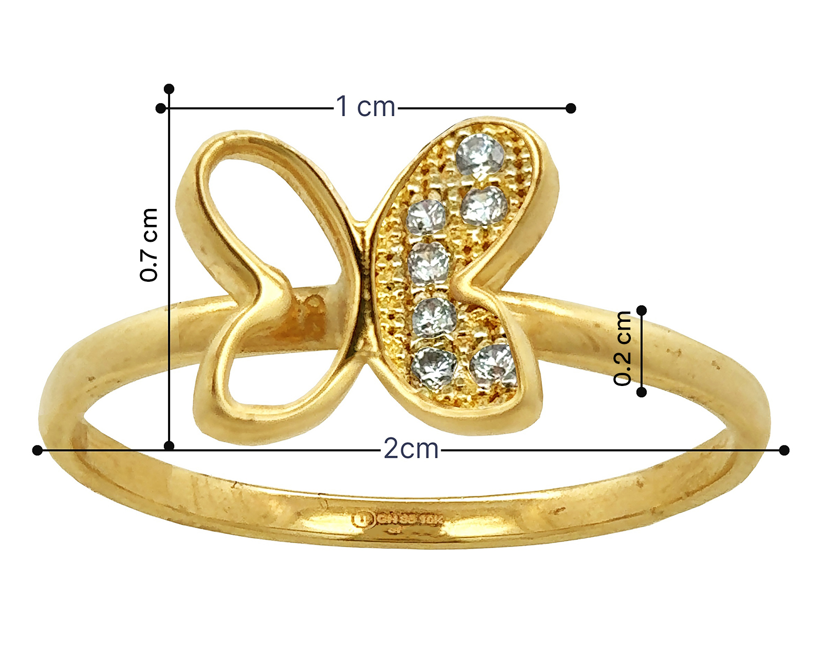 Foto 4 | Foto 4 | Anillo de Oro 10k Diflor Talla 8