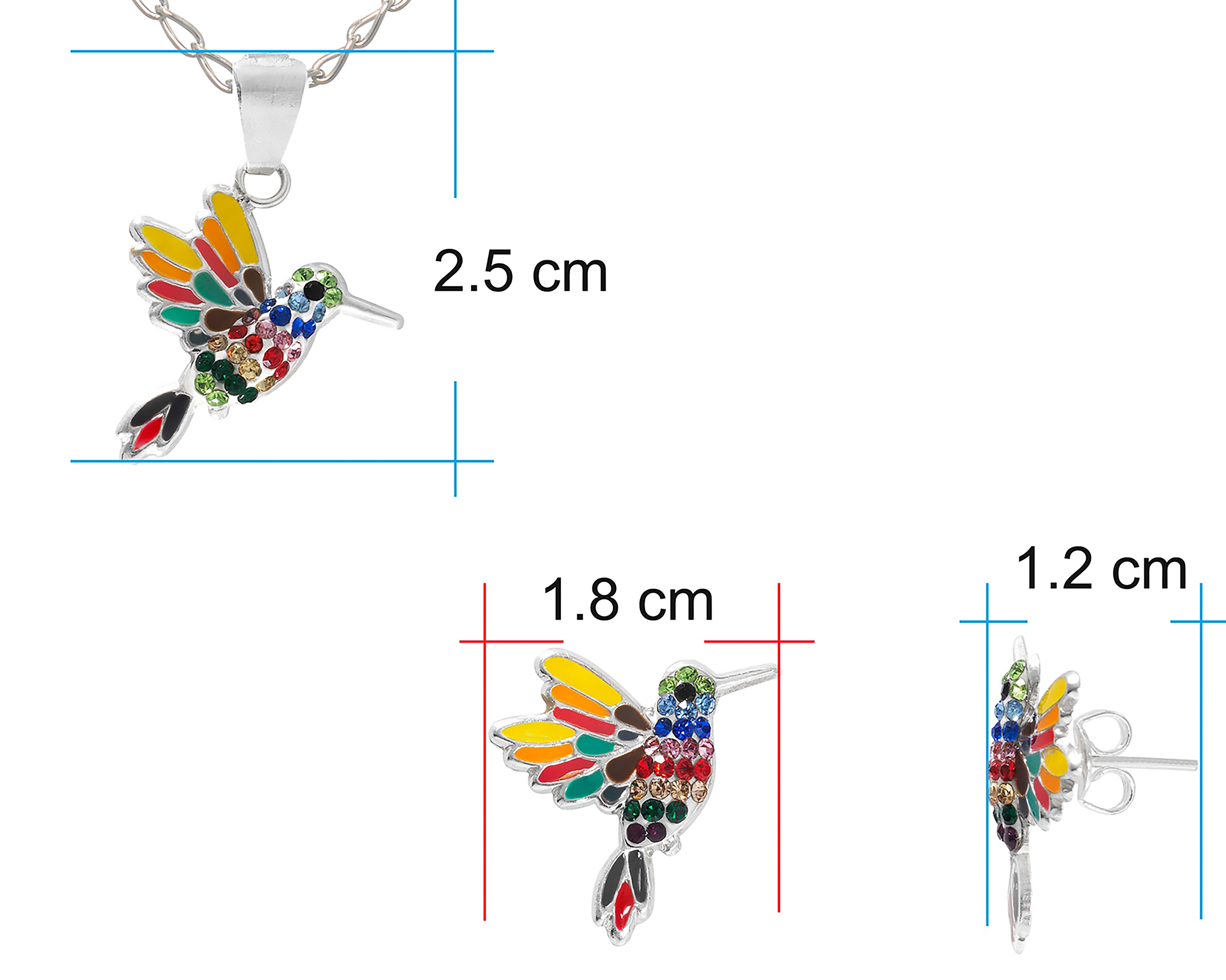 Foto 8 | Foto 8 | Collar y Aretes de Plata Sentimientos 2 Piezas