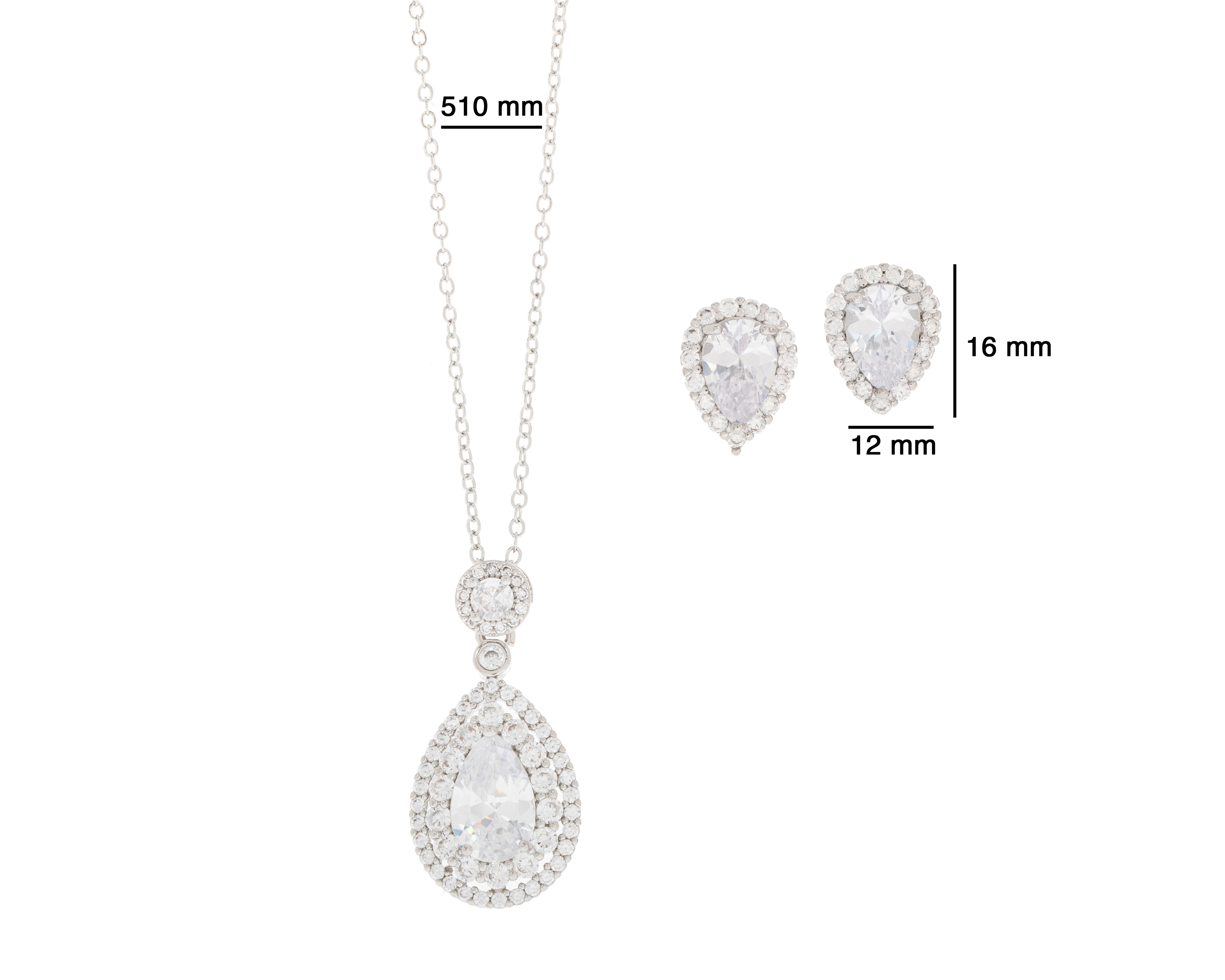 Foto 6 pulgar | Foto 5 | Collar y Aretes de Chapa de Oro 18k Steeltime 2 Piezas