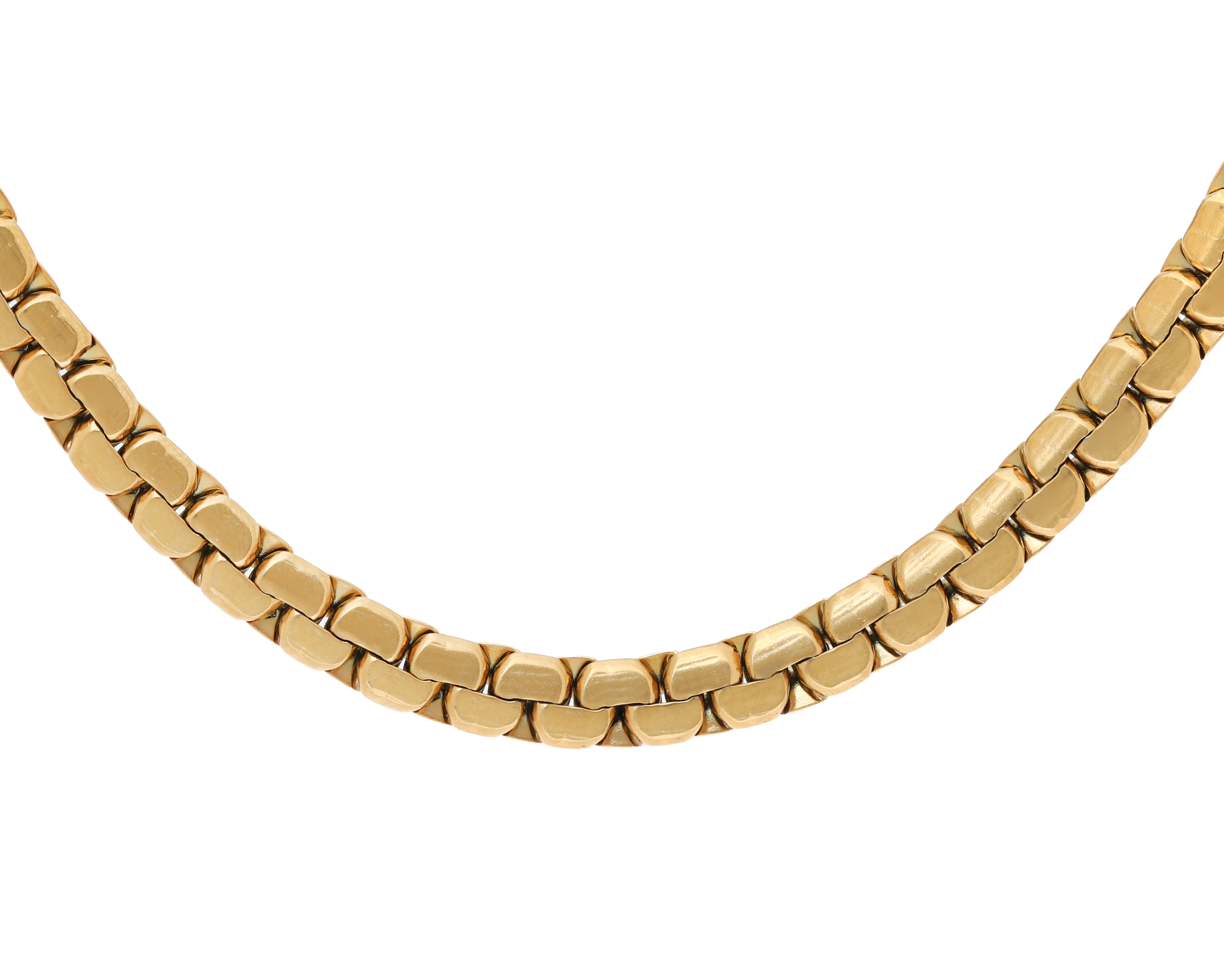 Foto 2 pulgar | Foto 1 | Cadena de Acero Inoxidable con Chapa de Oro 18k Steeltime