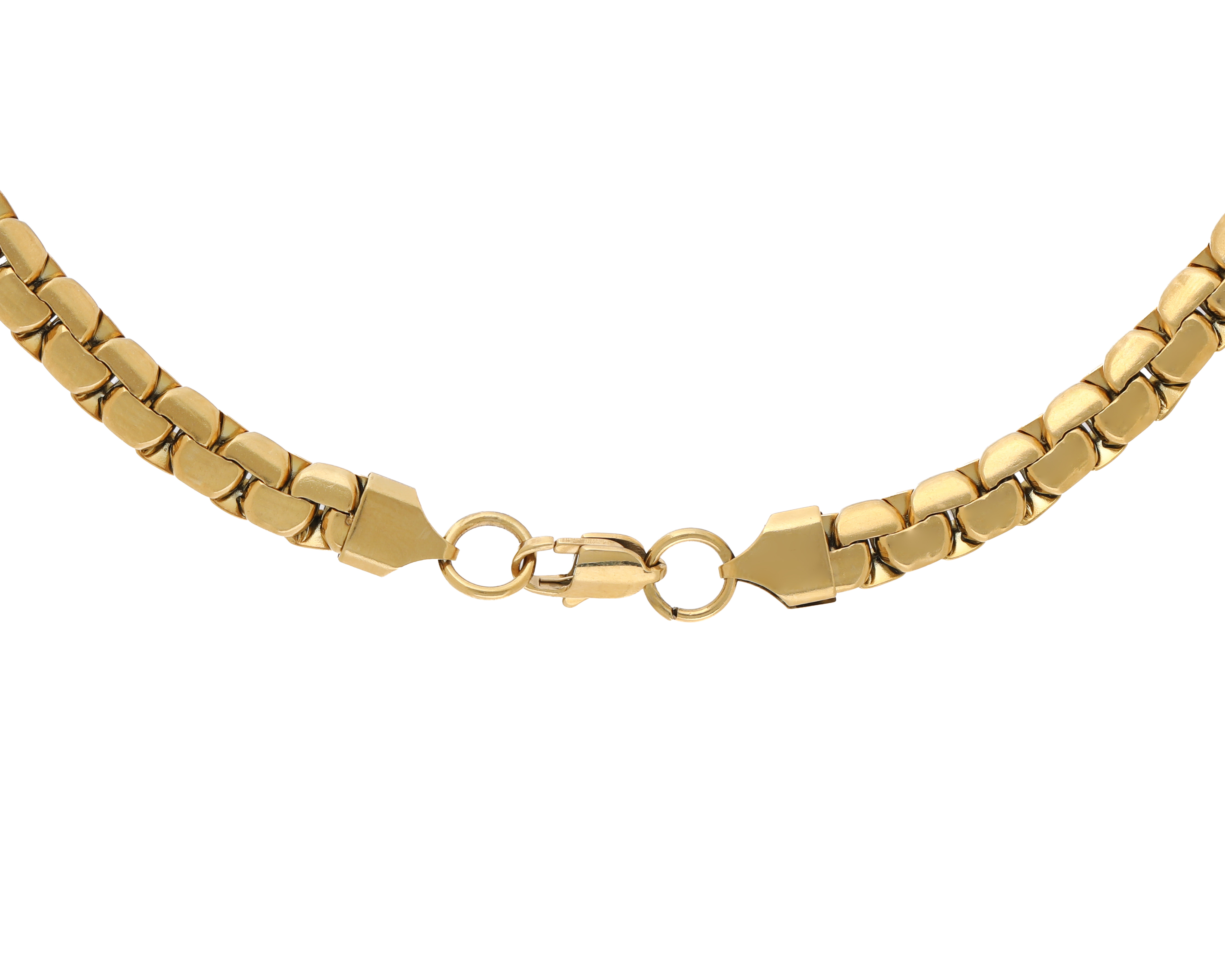 Foto 4 pulgar | Foto 3 | Cadena de Acero Inoxidable con Chapa de Oro 18k Steeltime