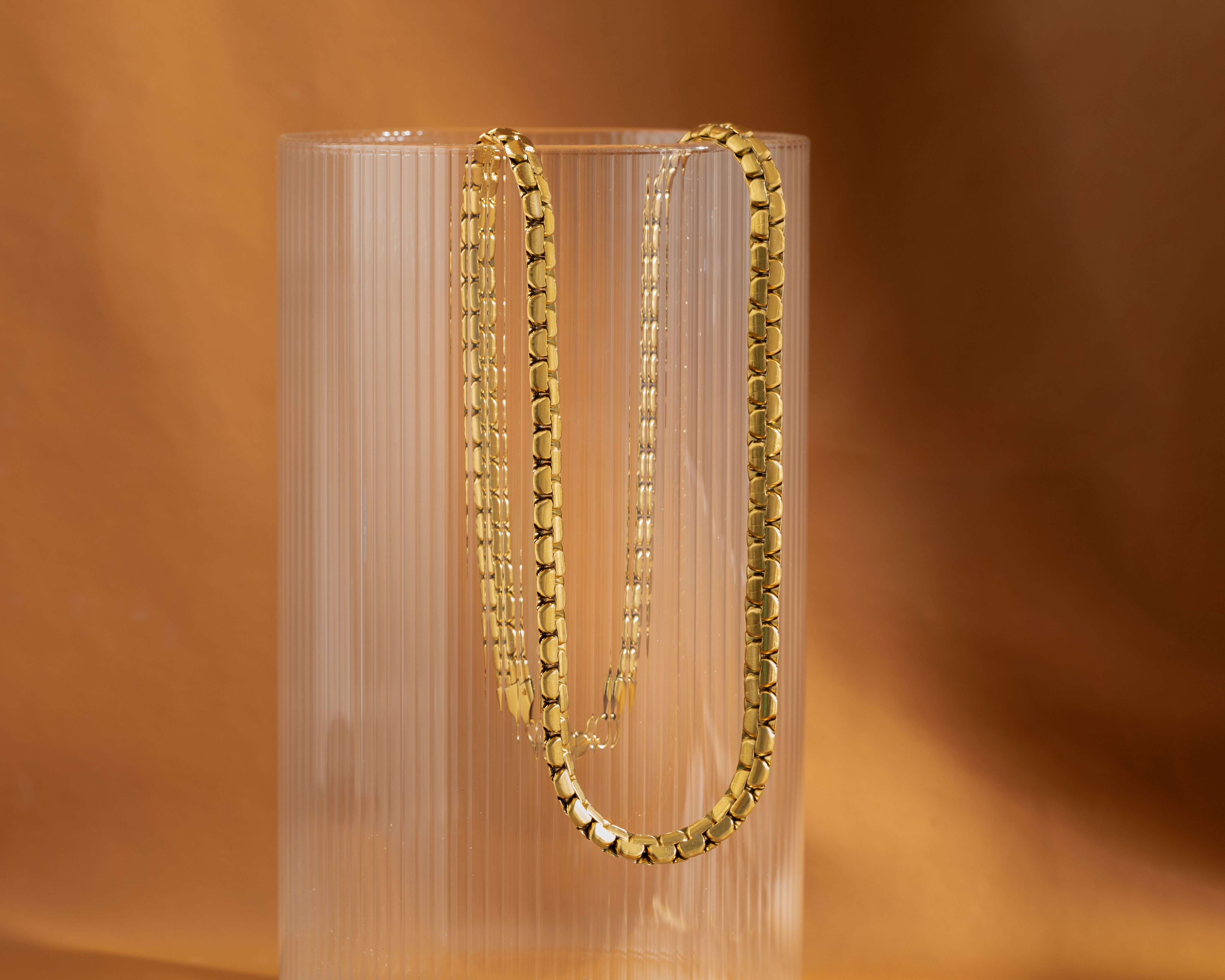 Foto 6 pulgar | Foto 5 | Cadena de Acero Inoxidable con Chapa de Oro 18k Steeltime