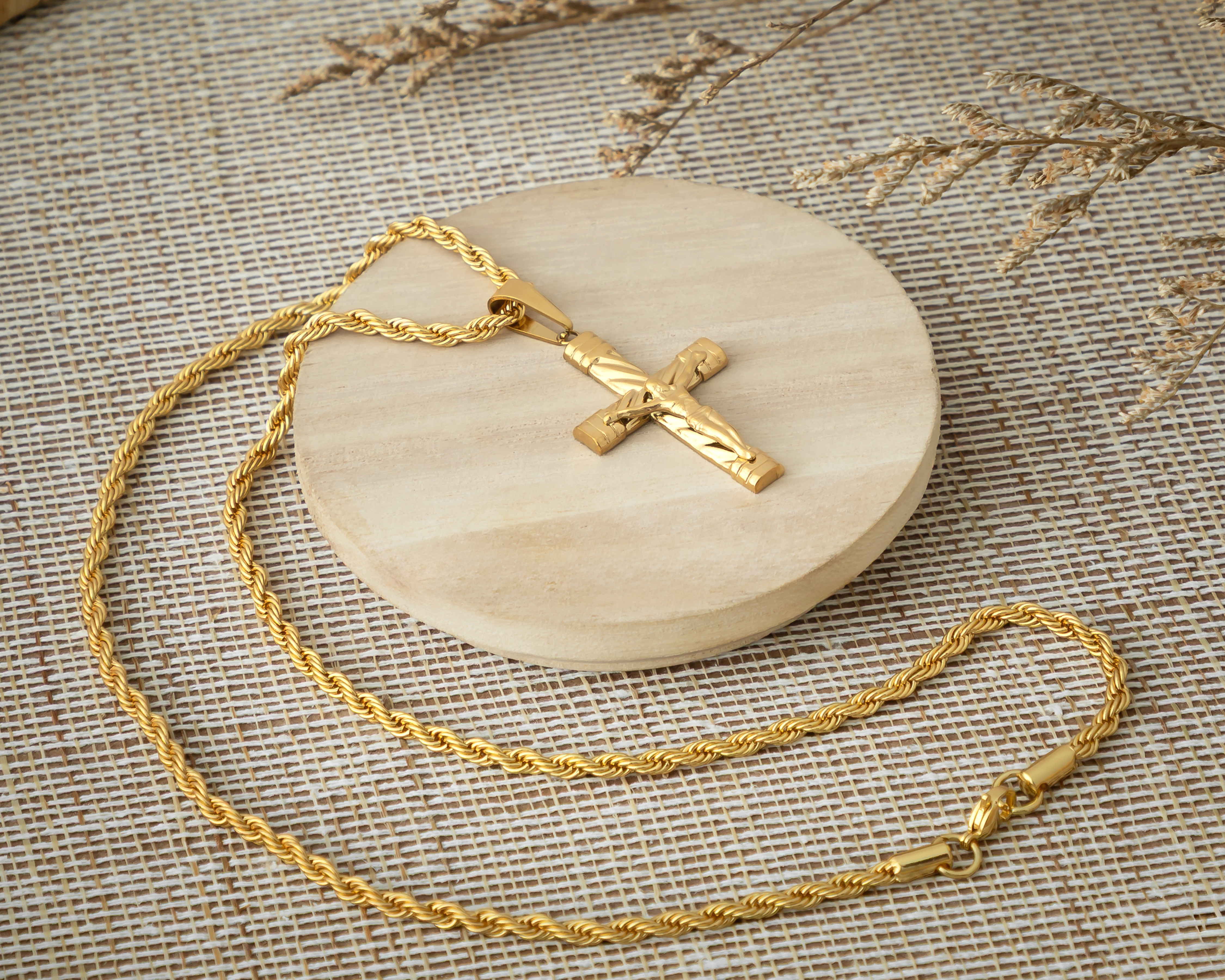 Foto 5 | Foto 5 | Collar Chapa de Oro Steeltime