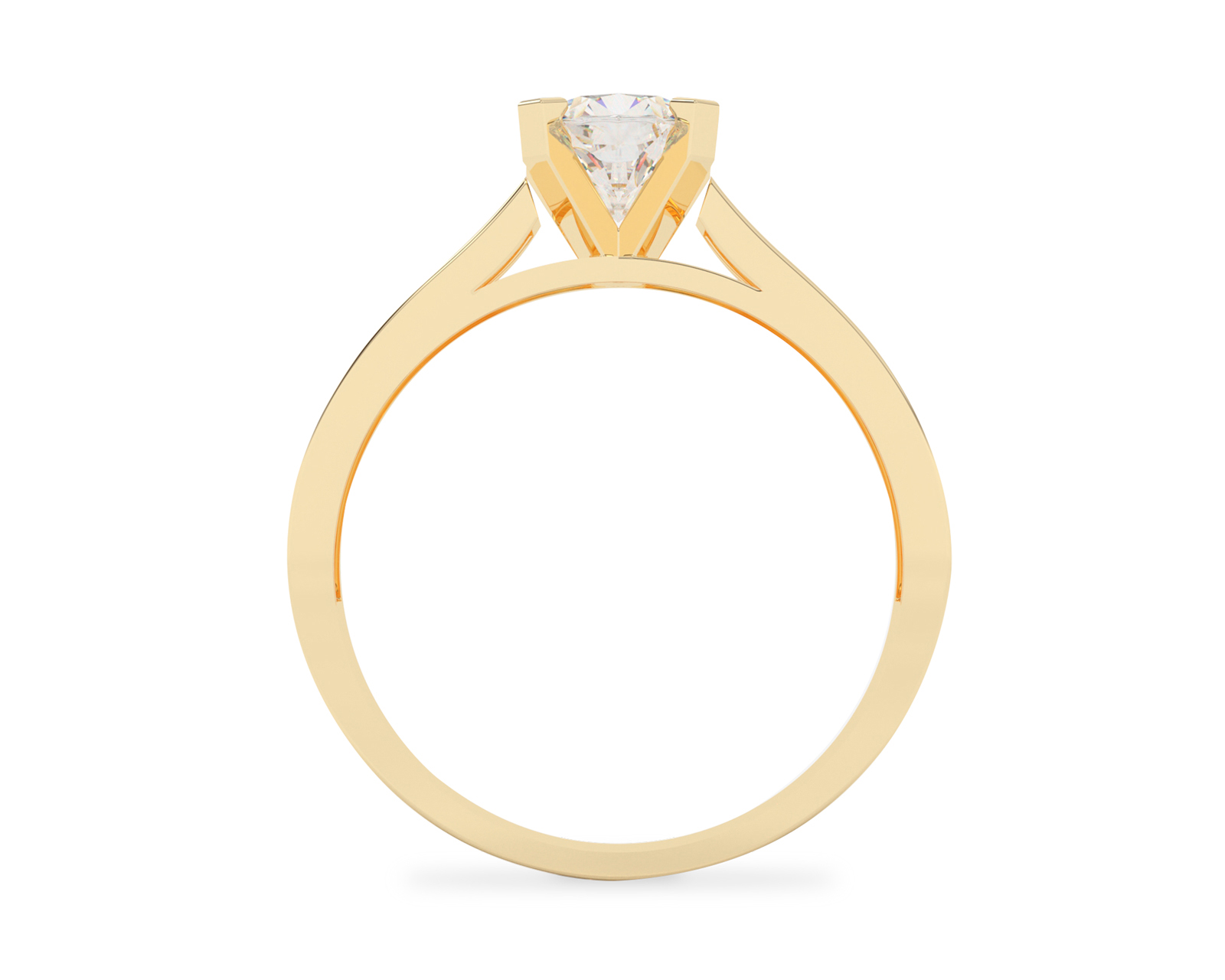 Foto 4 pulgar | Foto 3 | Anillo De Compromiso de Oro 14K Talla 7