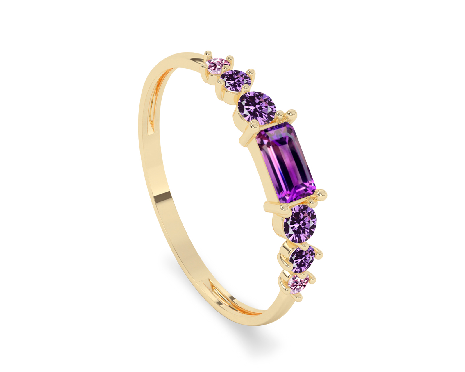 Anillo de Oro 10k Amelie Talla 7