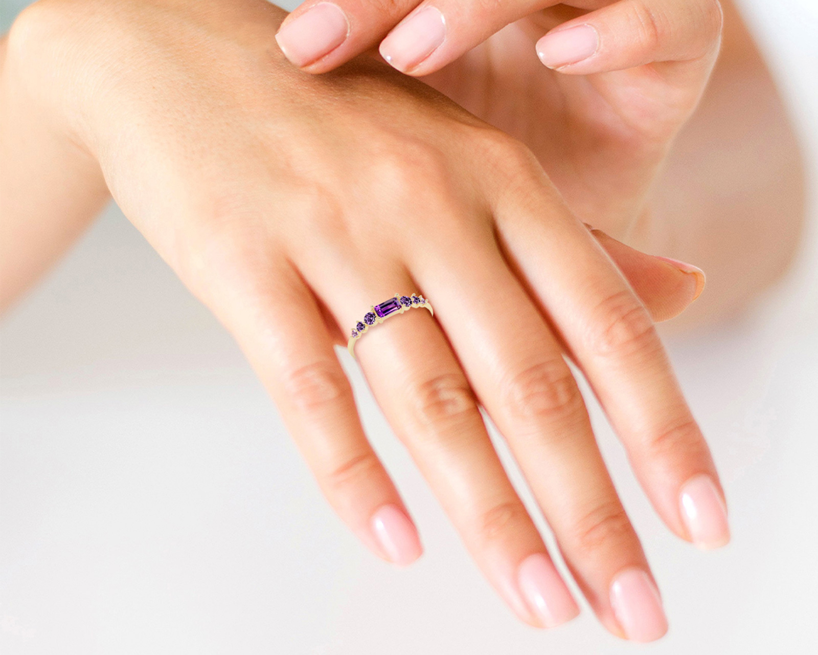 Foto 5 | Foto 5 | Anillo de Oro 10k Amelie Talla 7