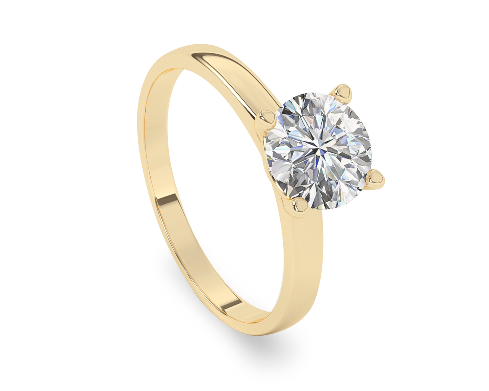 Anillo De Compromiso de Oro 10K Talla 9