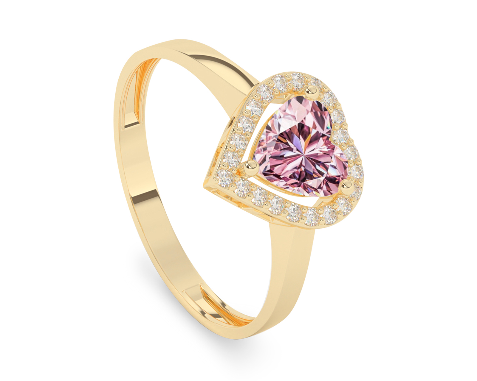 Anillo Corazón de Oro 10k Amelie Talla 9