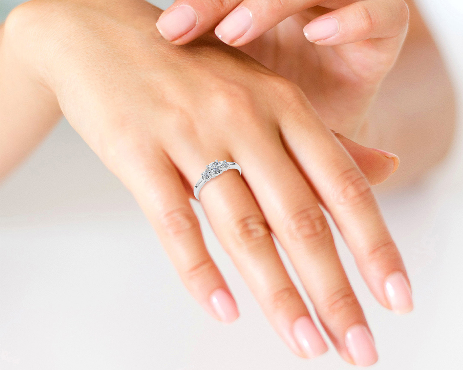 Foto 5 | Foto 5 | Anillo De Compromiso de Oro 14K Talla 8 - 8.5