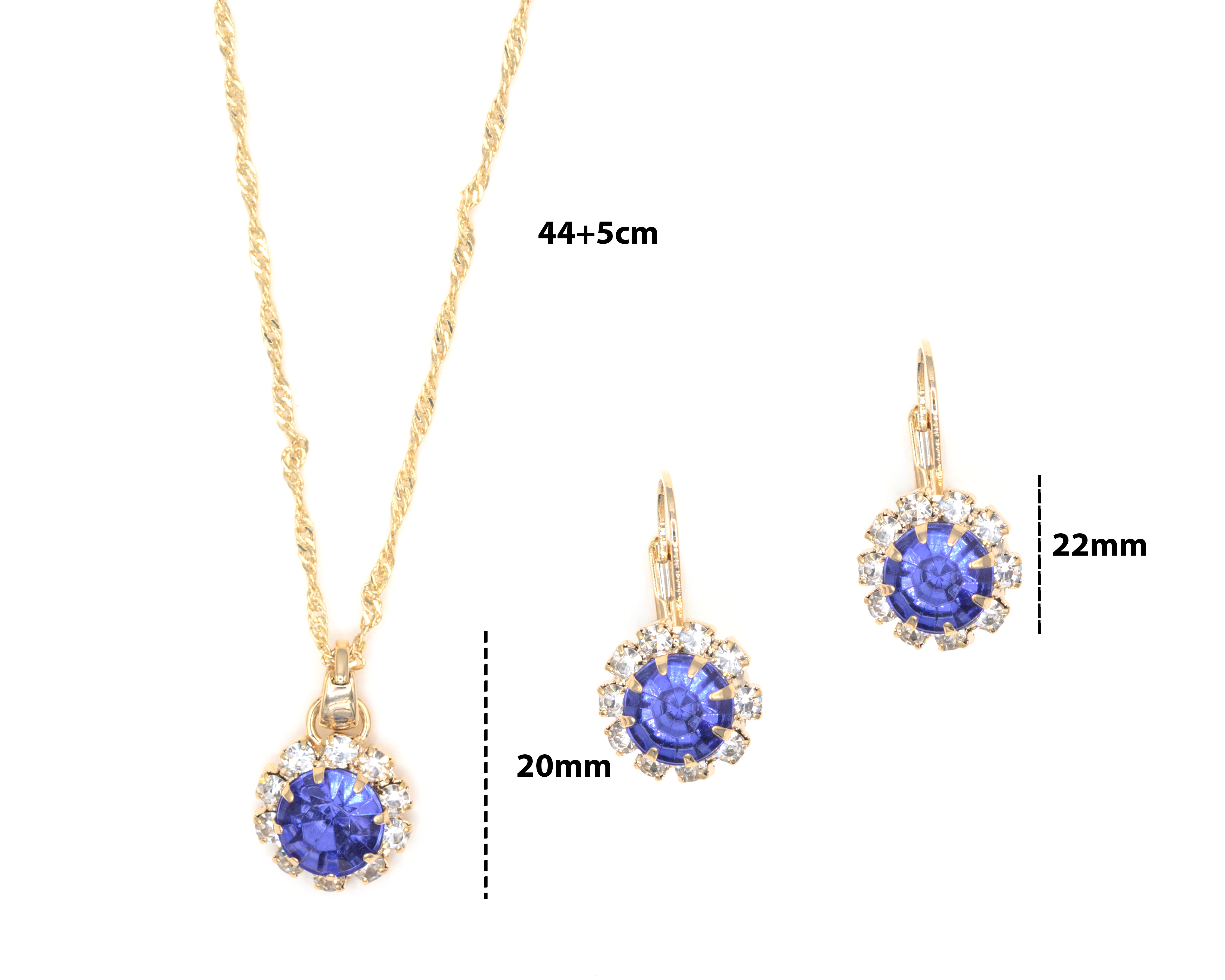 Foto 5 pulgar | Foto 4 | Collar y Aretes de Chapa de Oro 18K Petra 2 Piezas