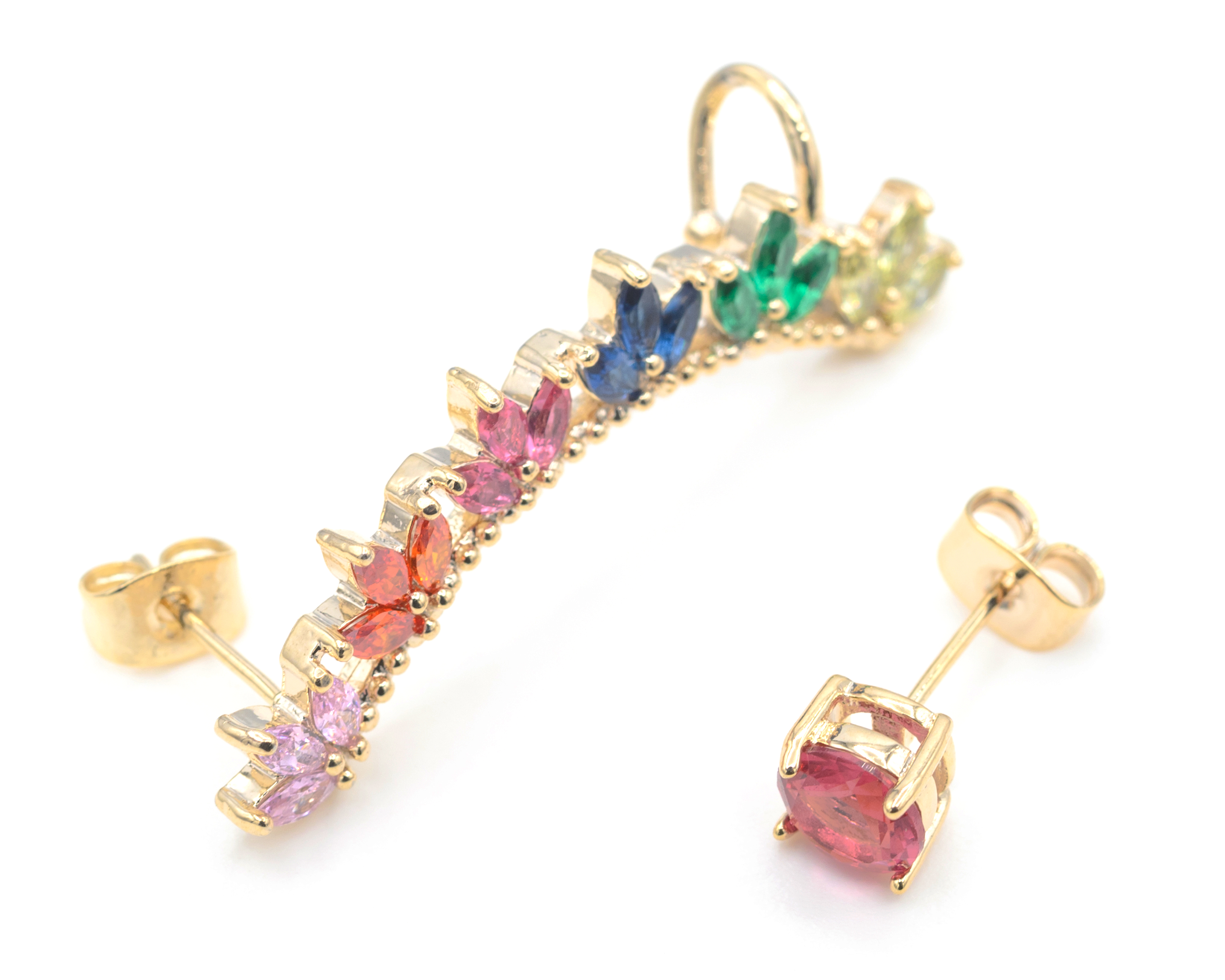 Foto 2 | Foto 2 | Aretes de Chapa de Oro 18k Petra