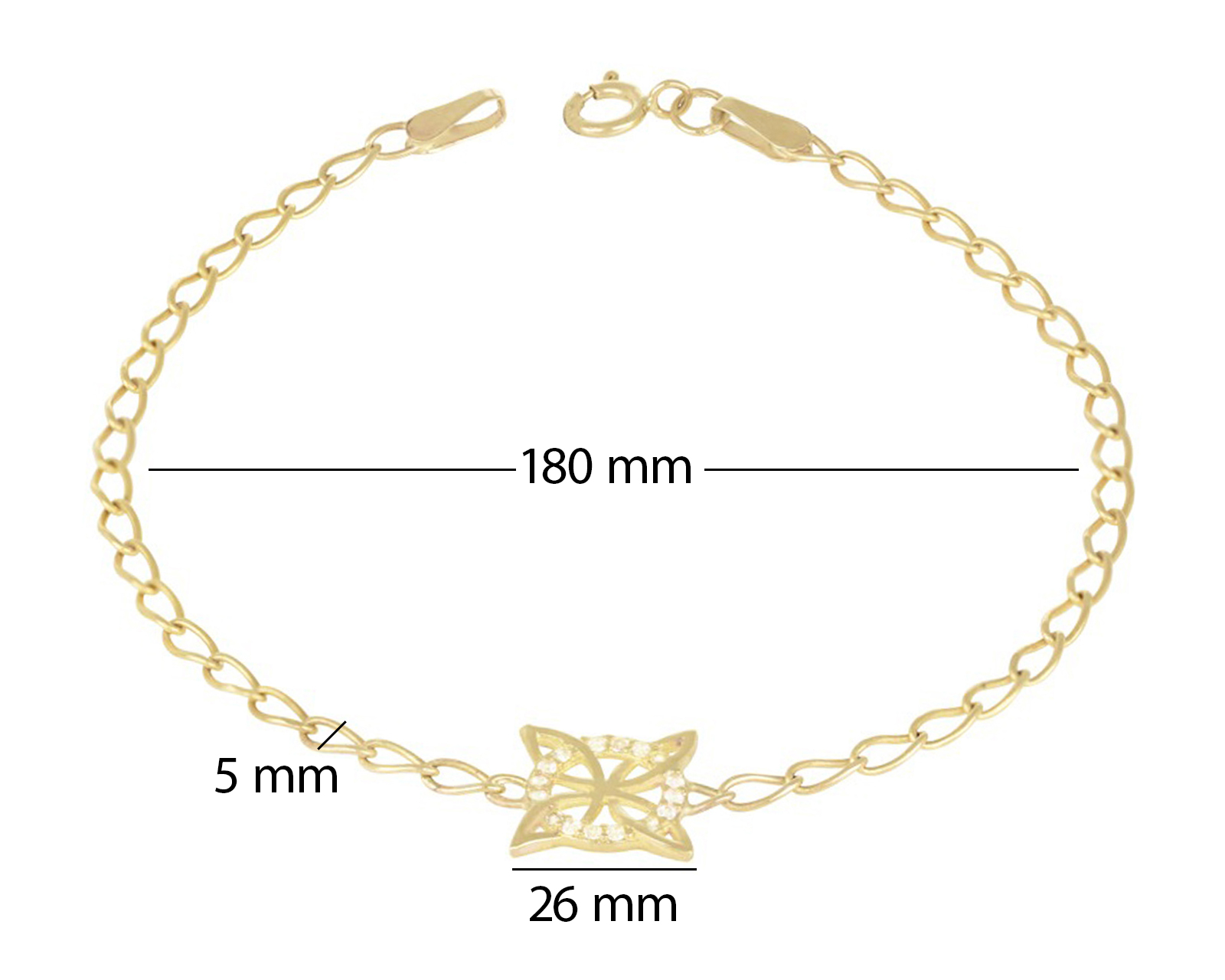 Foto 6 pulgar | Foto 5 | Pulsera de Oro 10K Divkuo