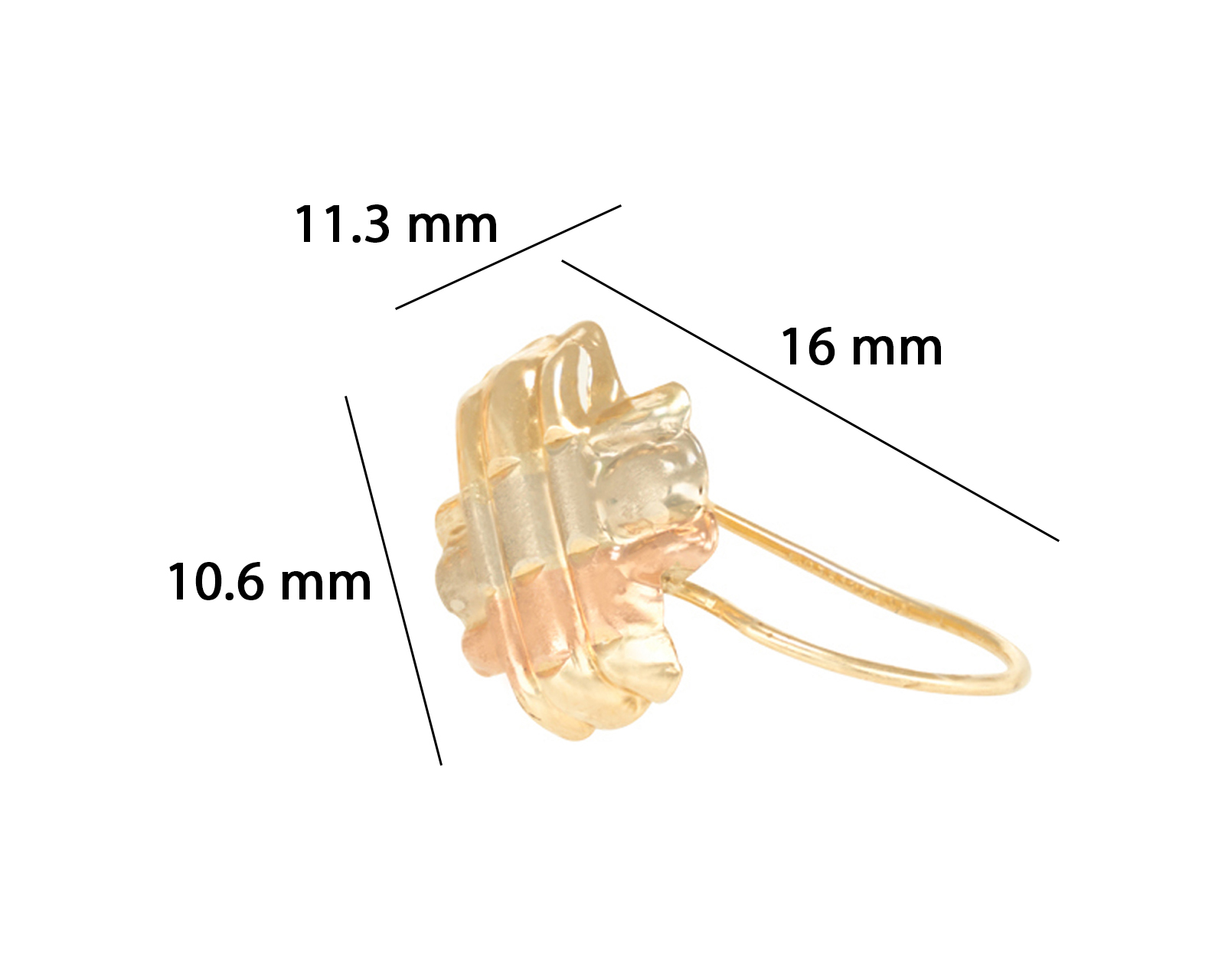 Foto 5 | Foto 5 | Aretes de Oro 10K Divkuo