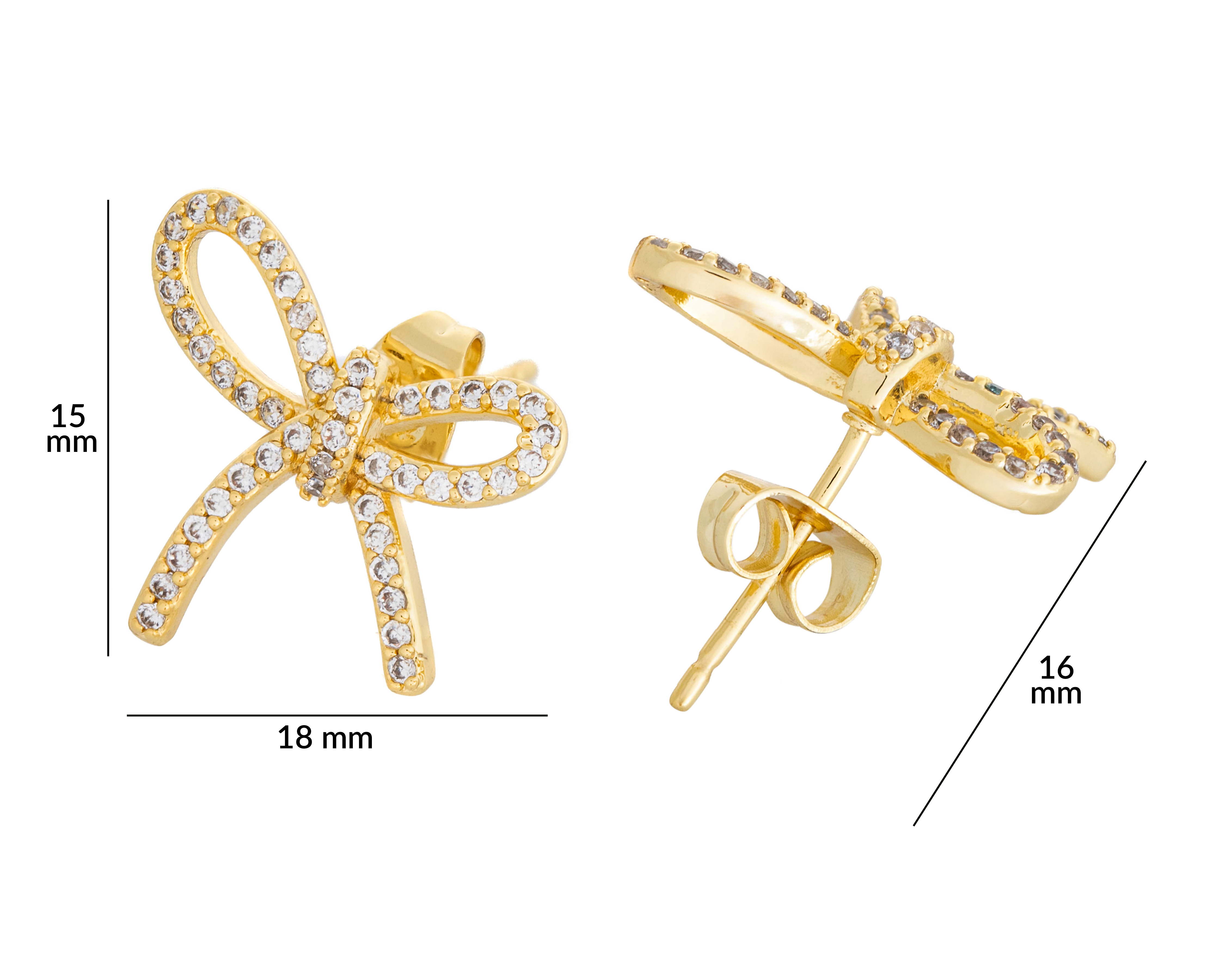 Foto 4 | Foto 4 | Aretes Moño de Chapa de Oro 14k By Adina Eden